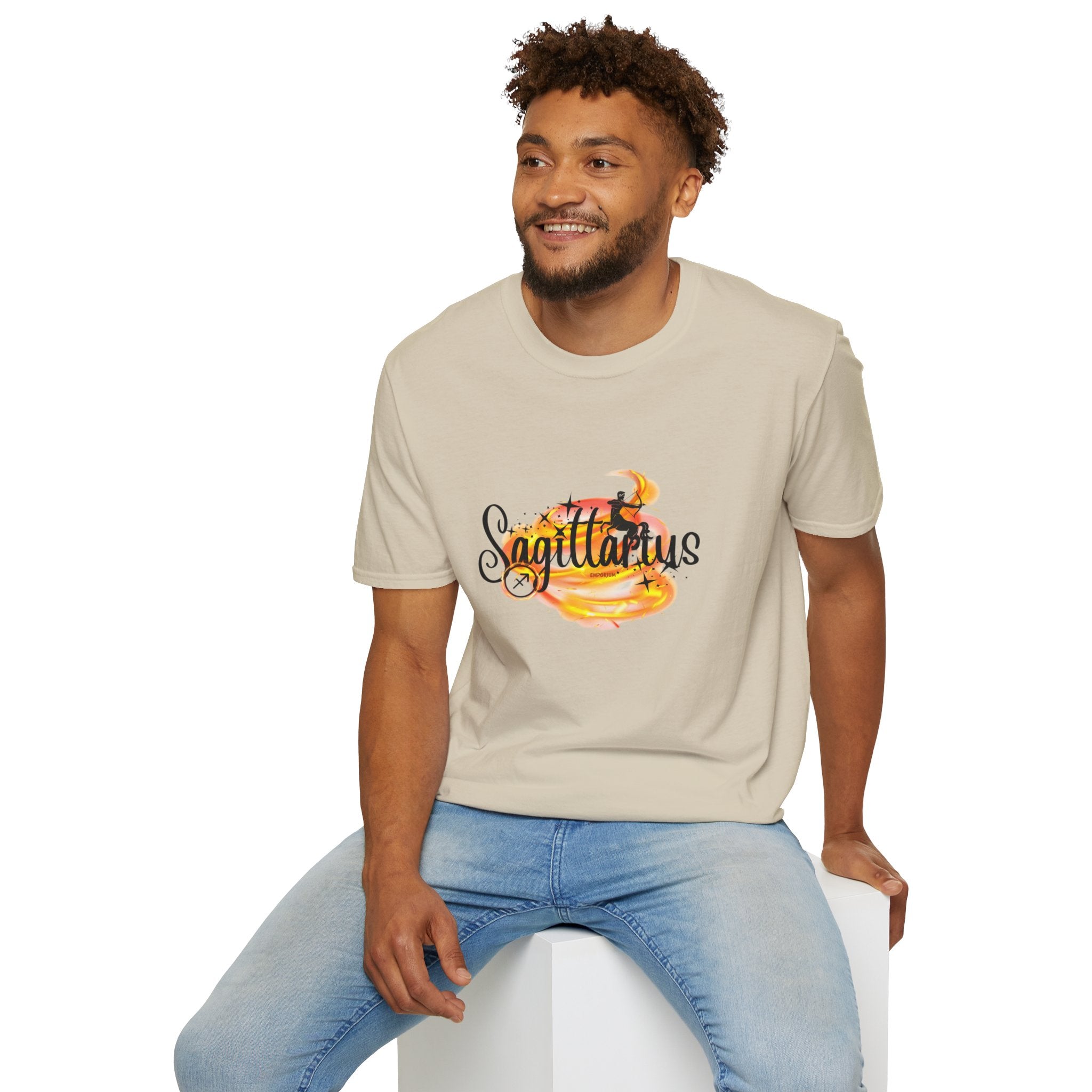 Sagittarius Fire Swirl Astrology T-Shirt