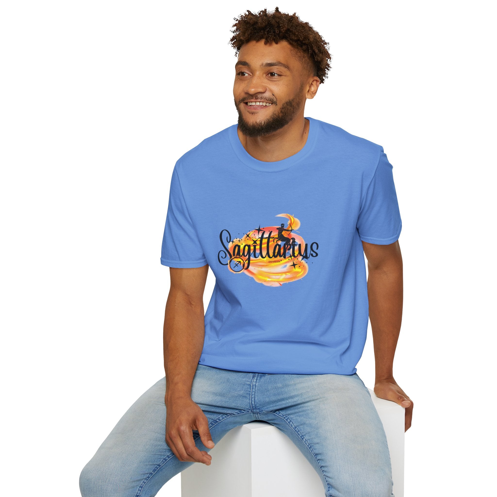 Sagittarius Fire Swirl Astrology T-Shirt