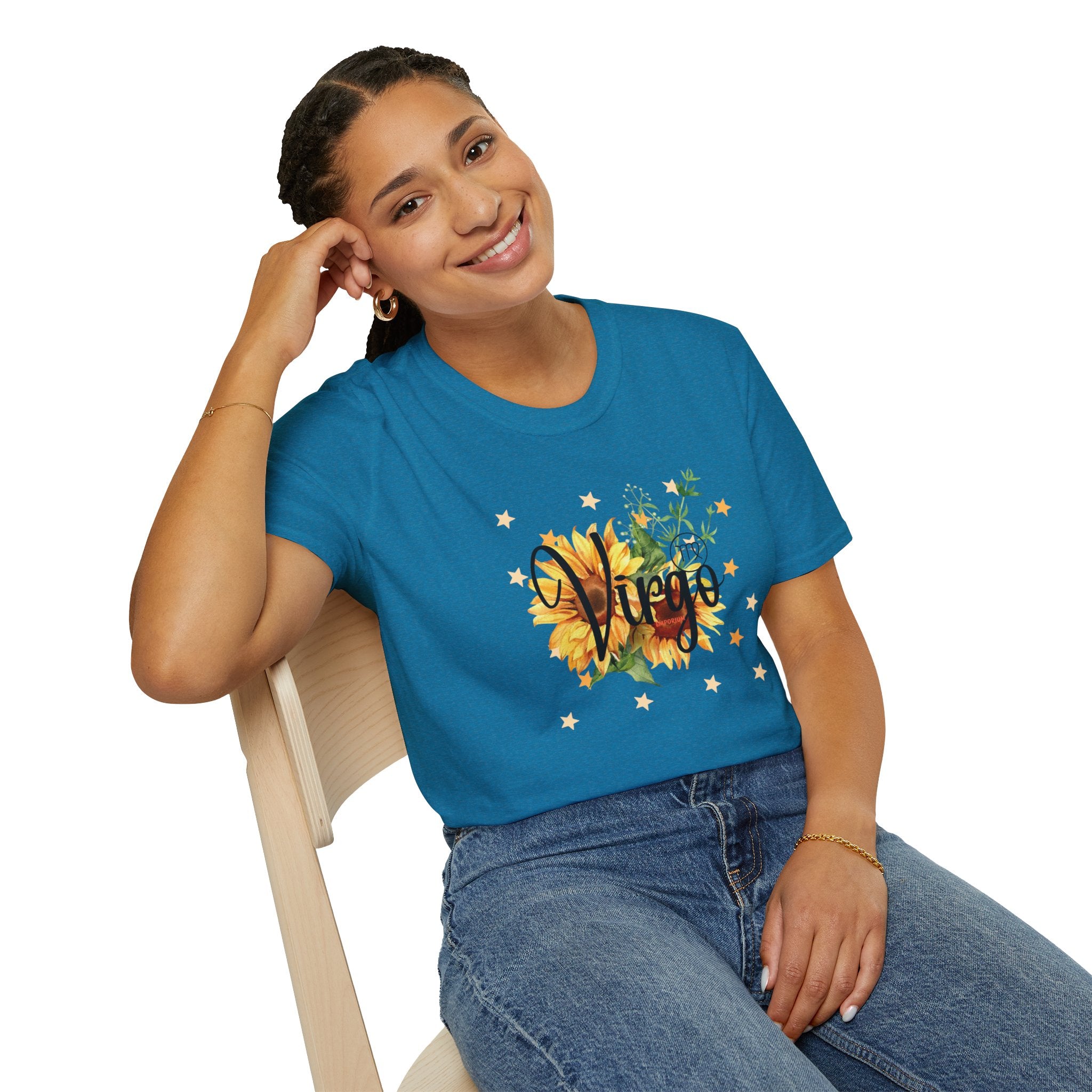 Virgo Sunflower Astrology T-Shirt