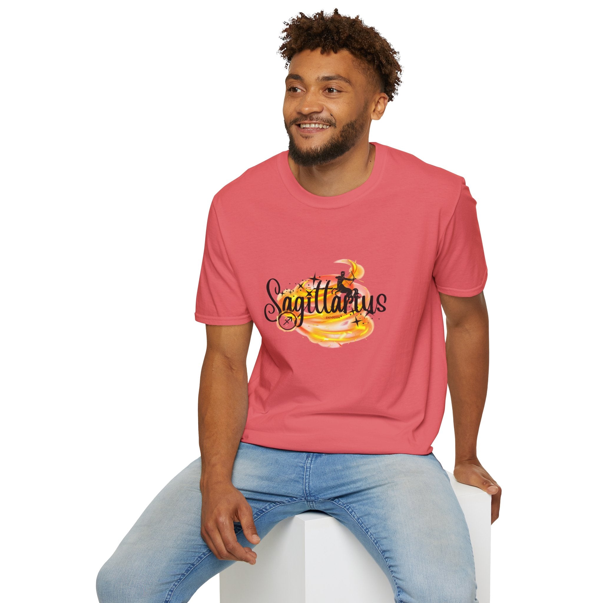 Sagittarius Fire Swirl Astrology T-Shirt