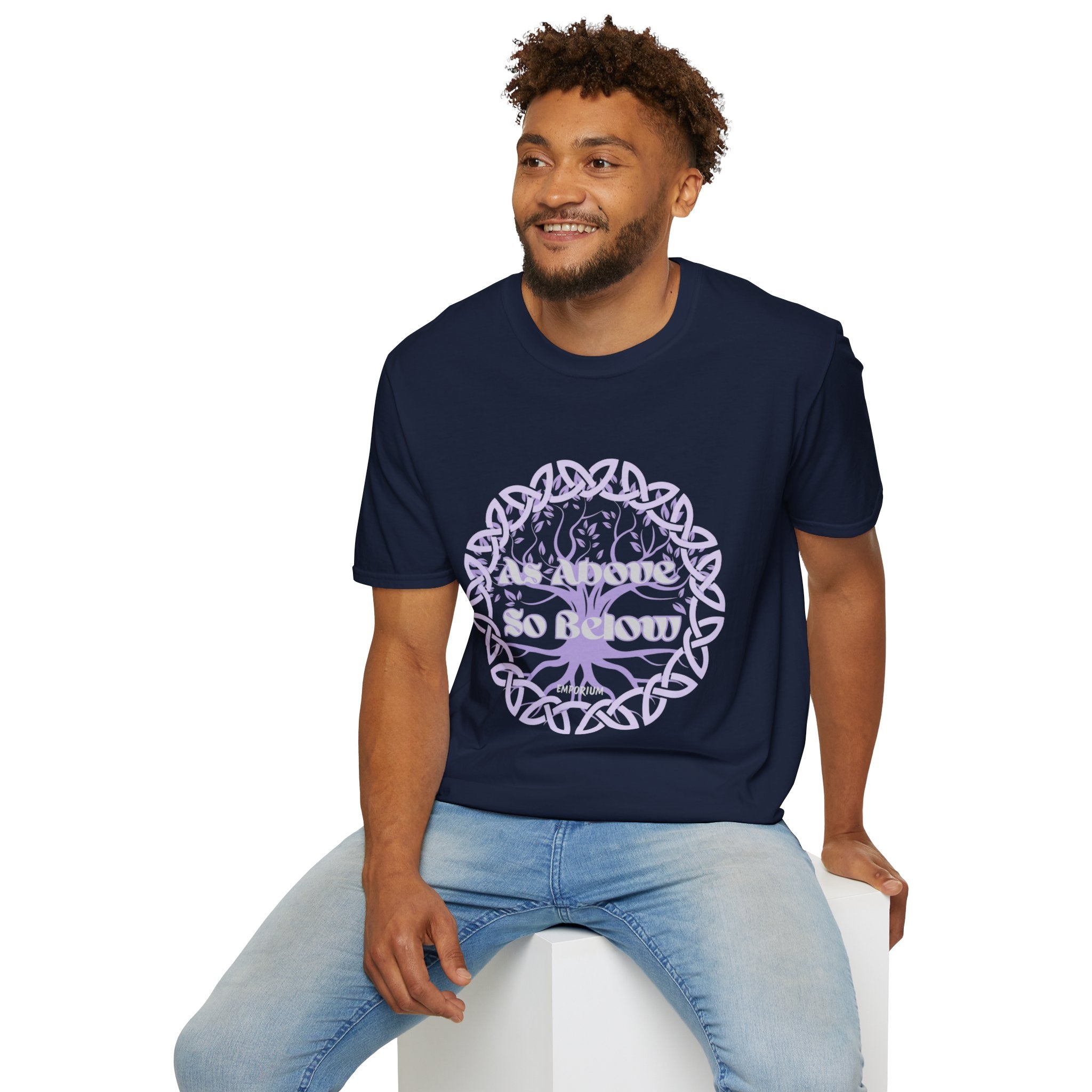 Celtic Tree of Life, As Above So Below T-Shirt Unisex Softstyle