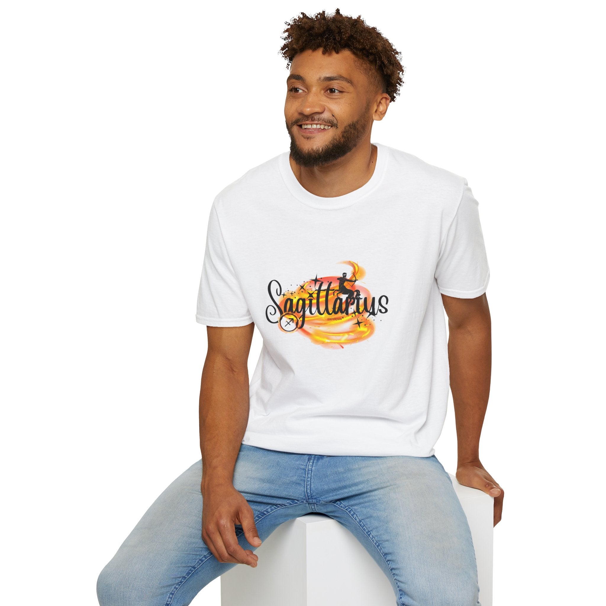 Sagittarius Fire Swirl Astrology T-Shirt