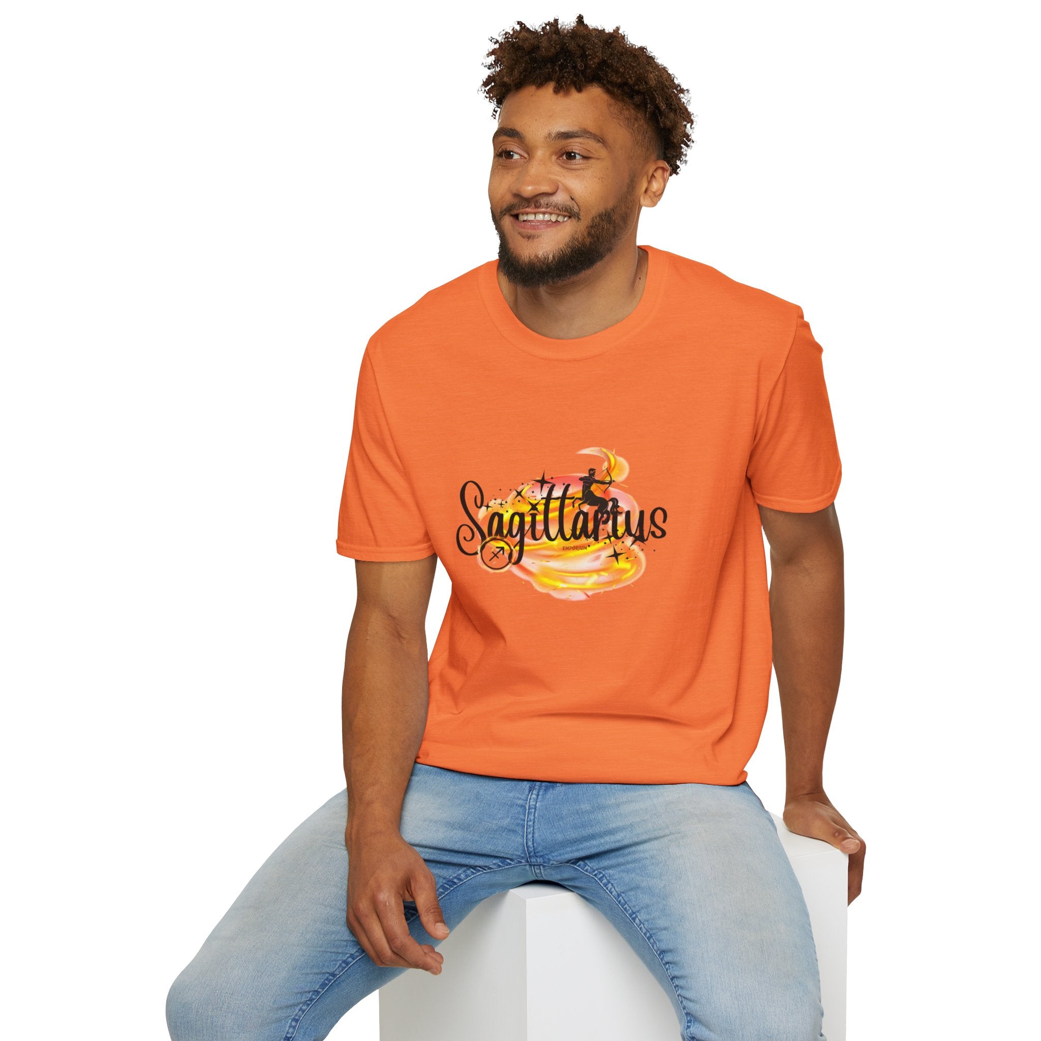 Sagittarius Fire Swirl Astrology T-Shirt