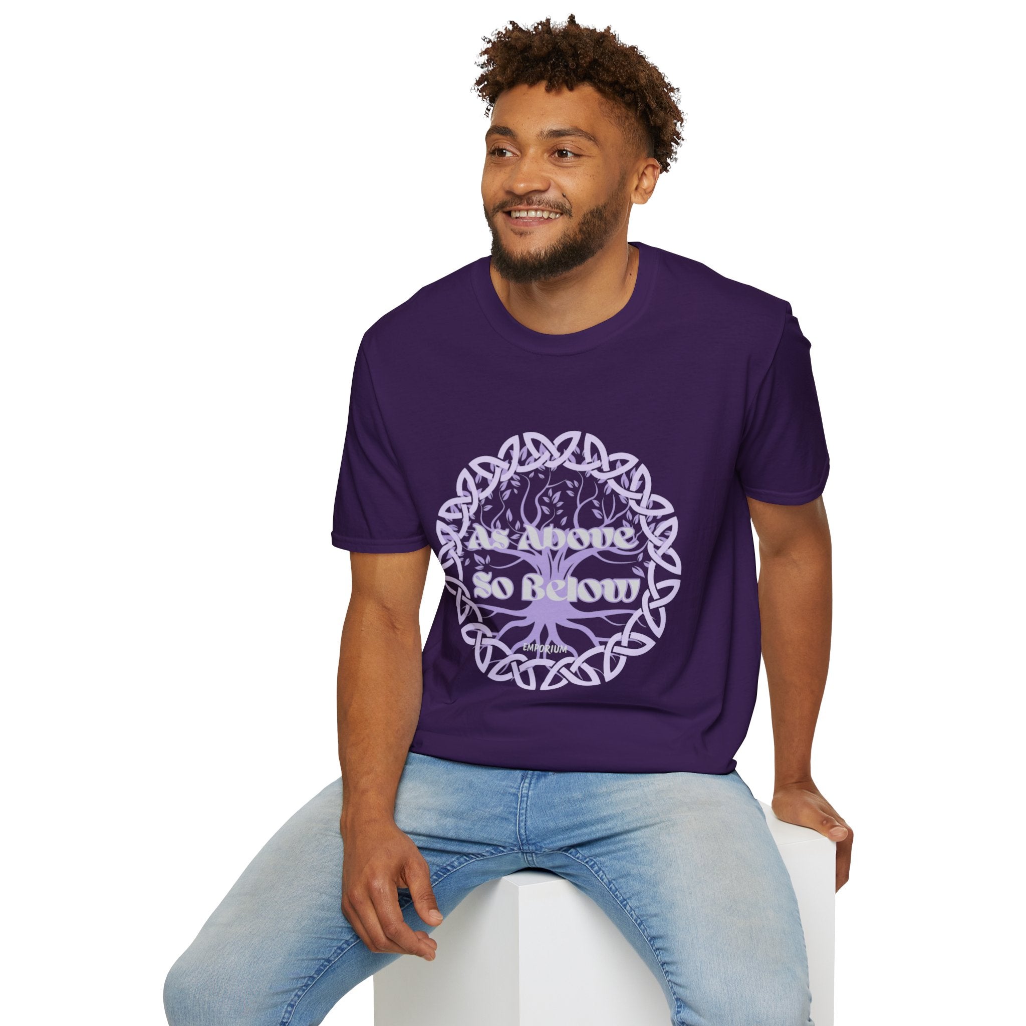 Celtic Tree of Life, As Above So Below T-Shirt Unisex Softstyle