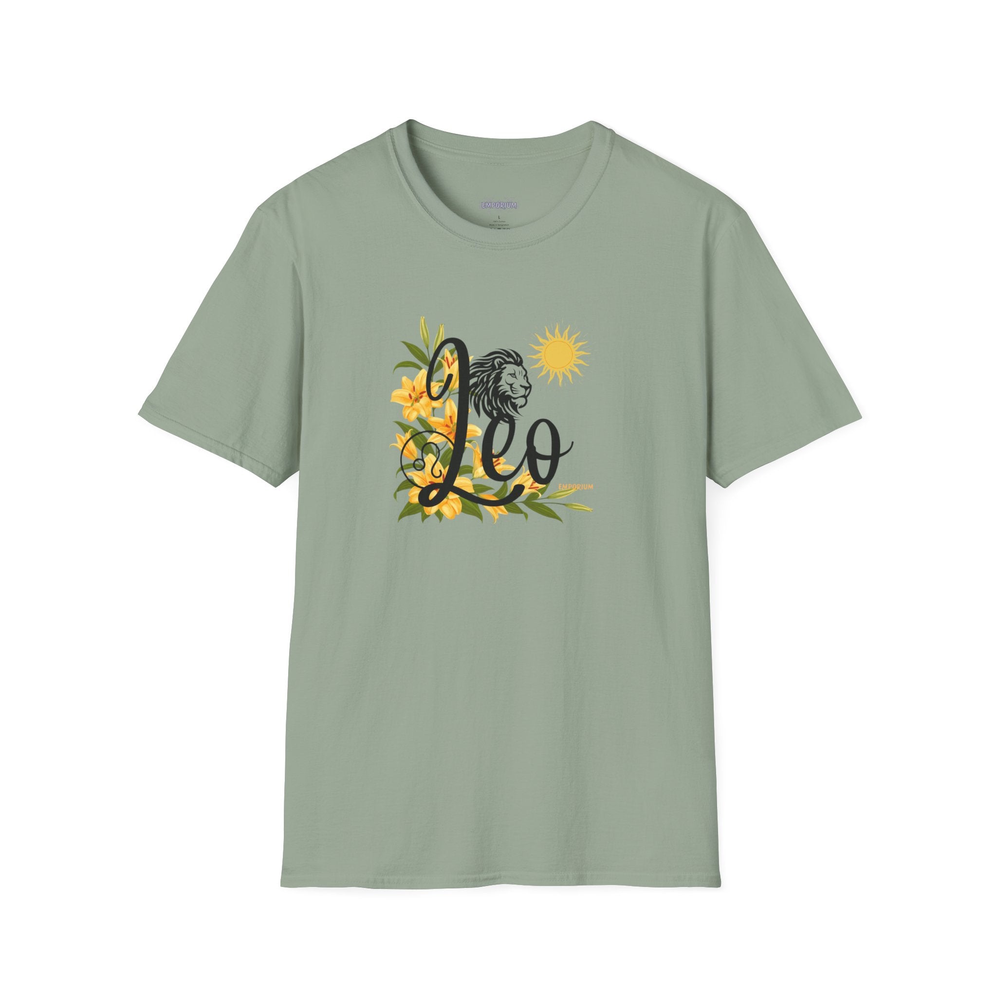Leo Lion & Lilies Astrology T-Shirt