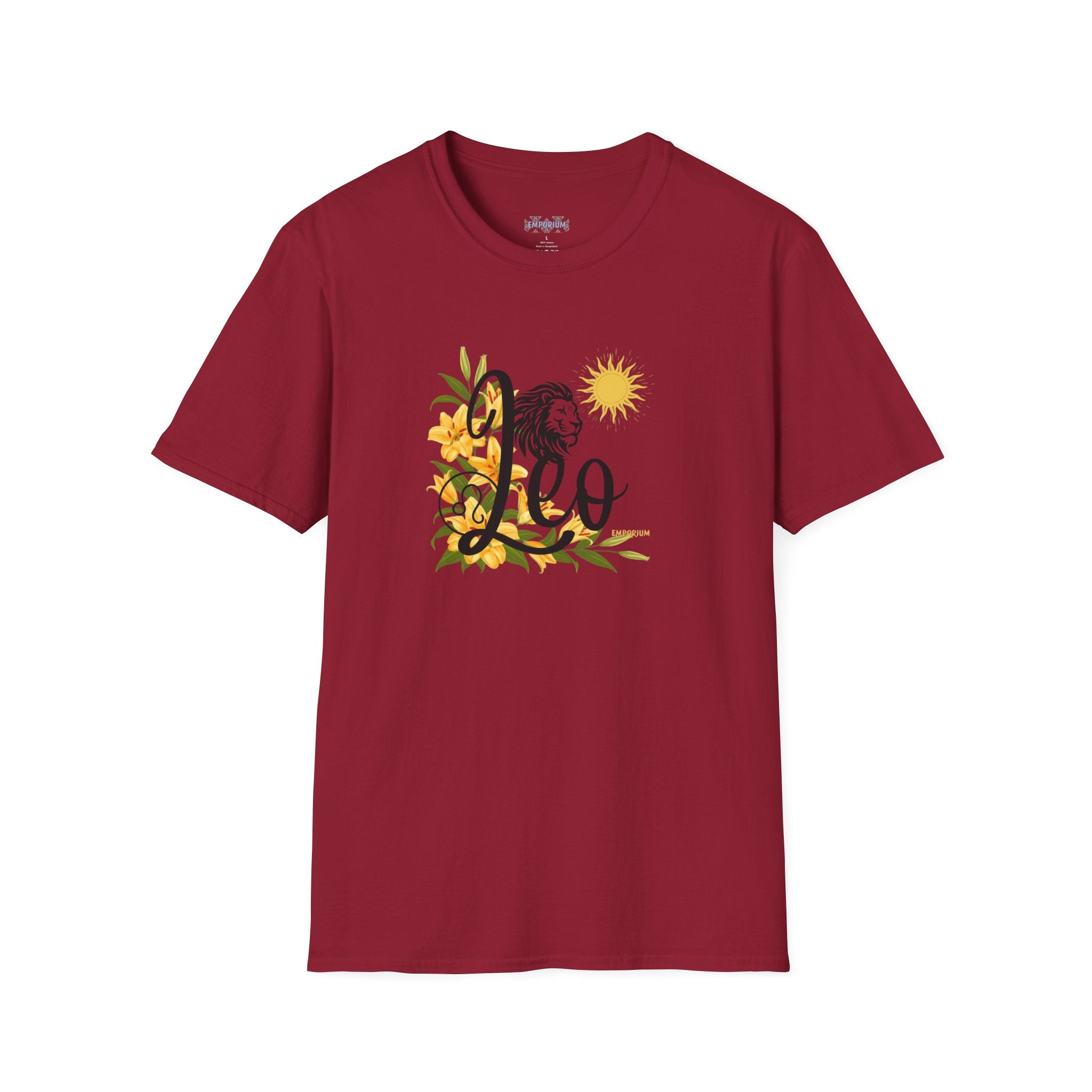 Leo Lion & Lilies Astrology T-Shirt