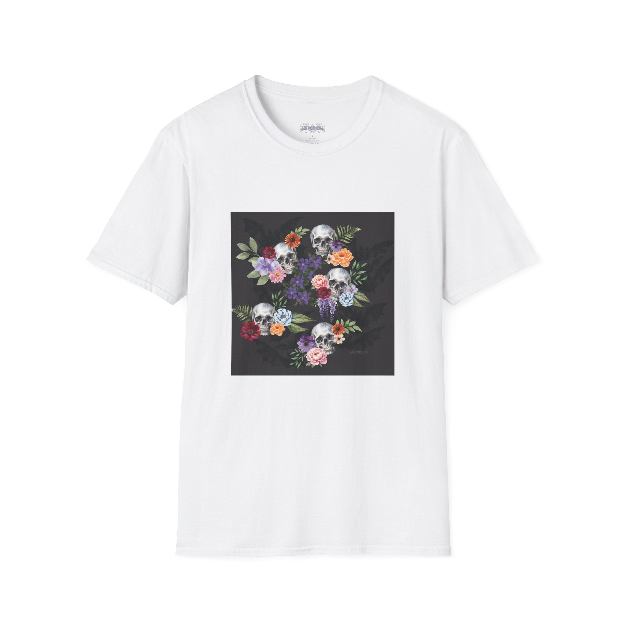 Skull & Bat Floral T-Shirt