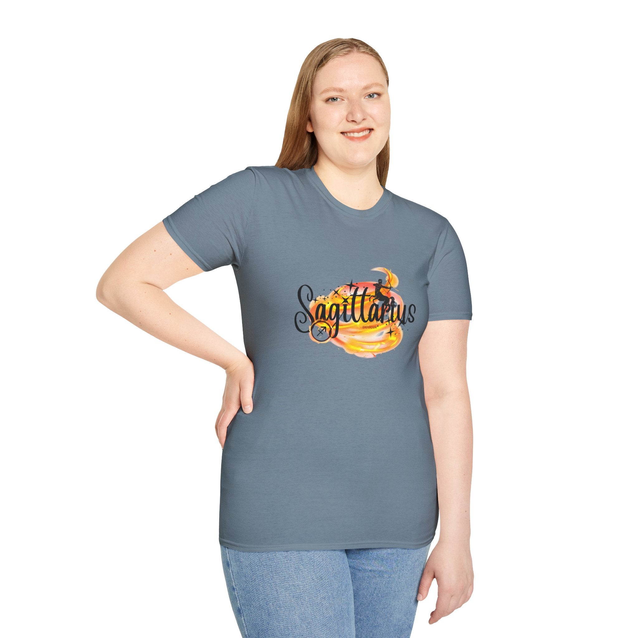 Sagittarius Fire Swirl Astrology T-Shirt