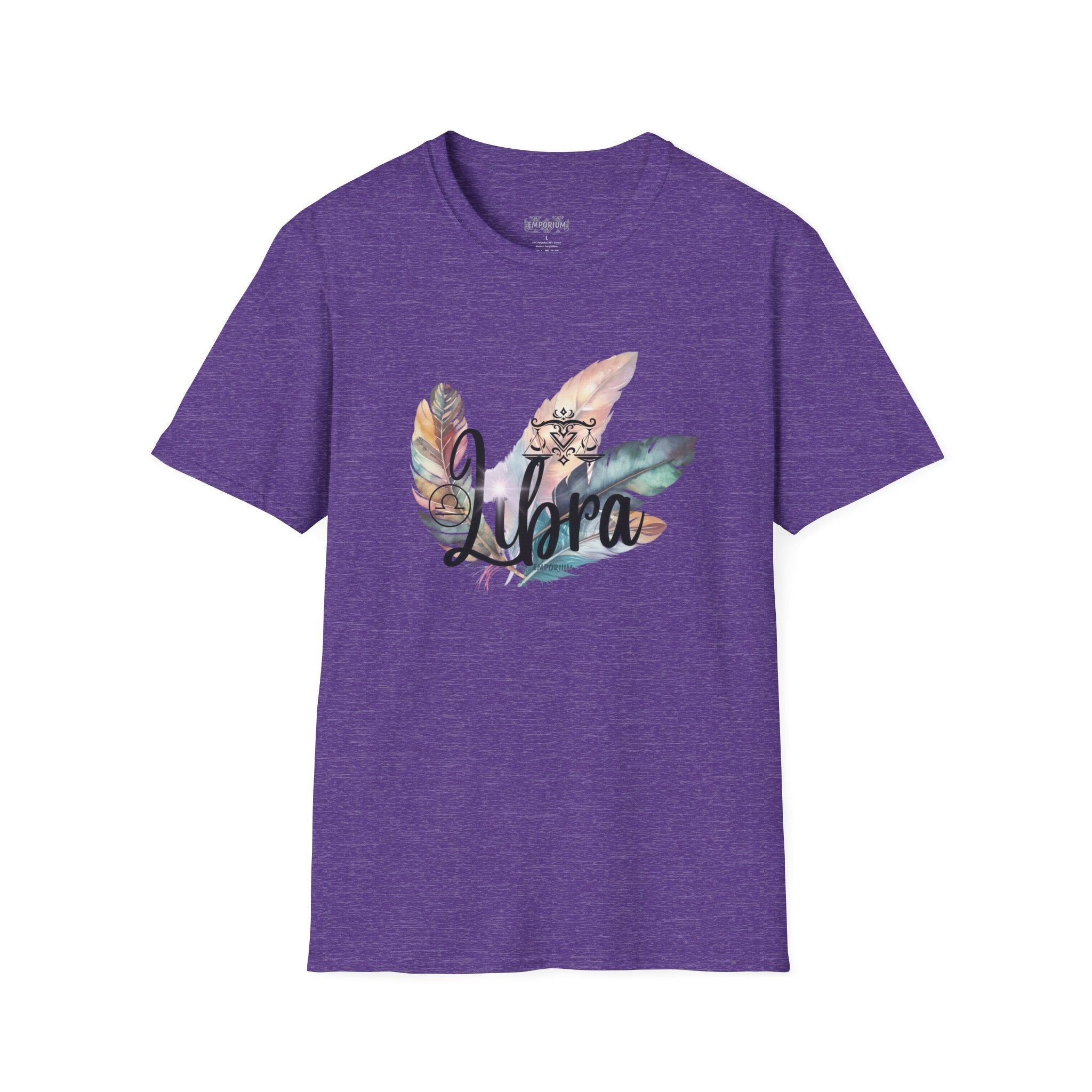 Libra Feather Bouquet Astrology T-Shirt