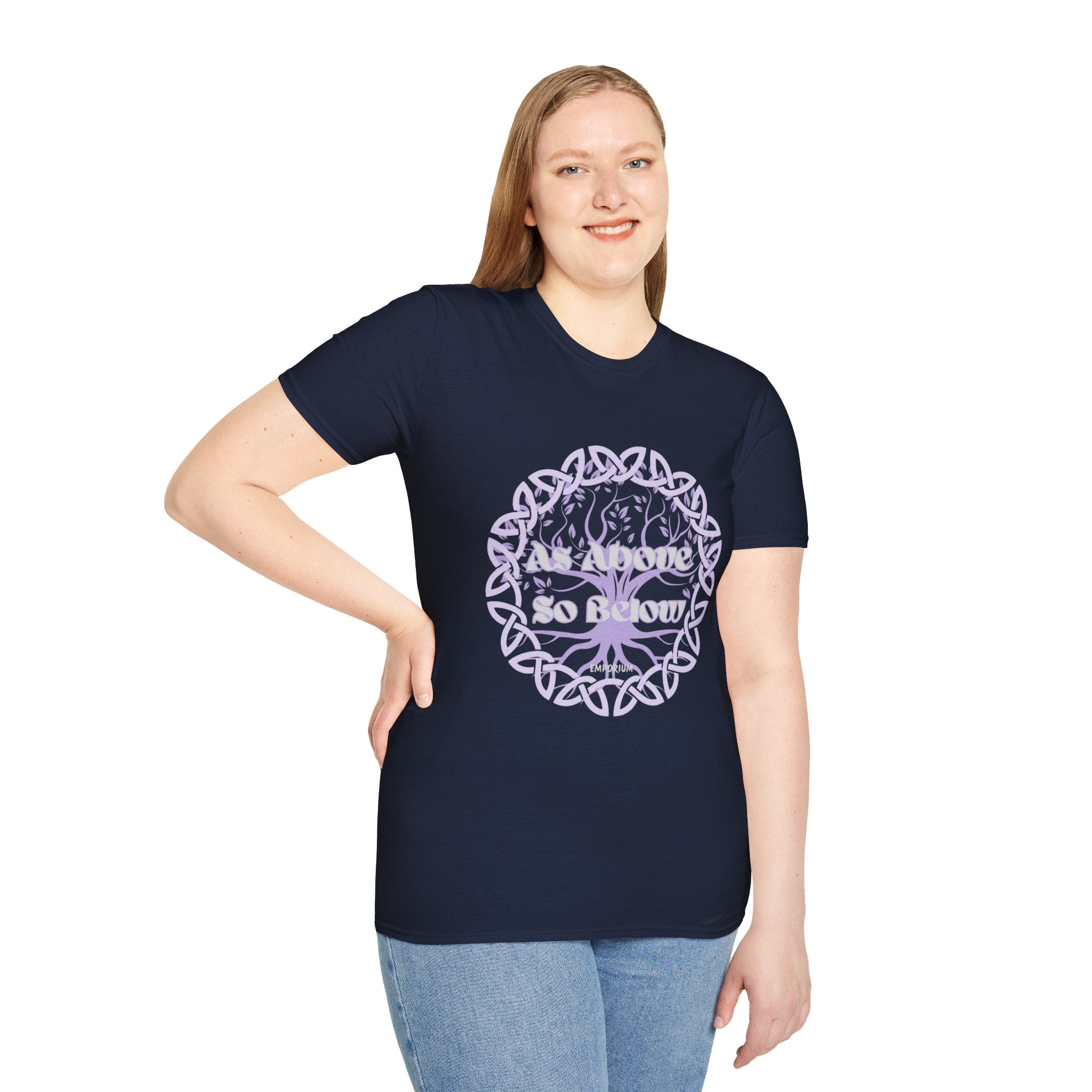 Celtic Tree of Life, As Above So Below T-Shirt Unisex Softstyle