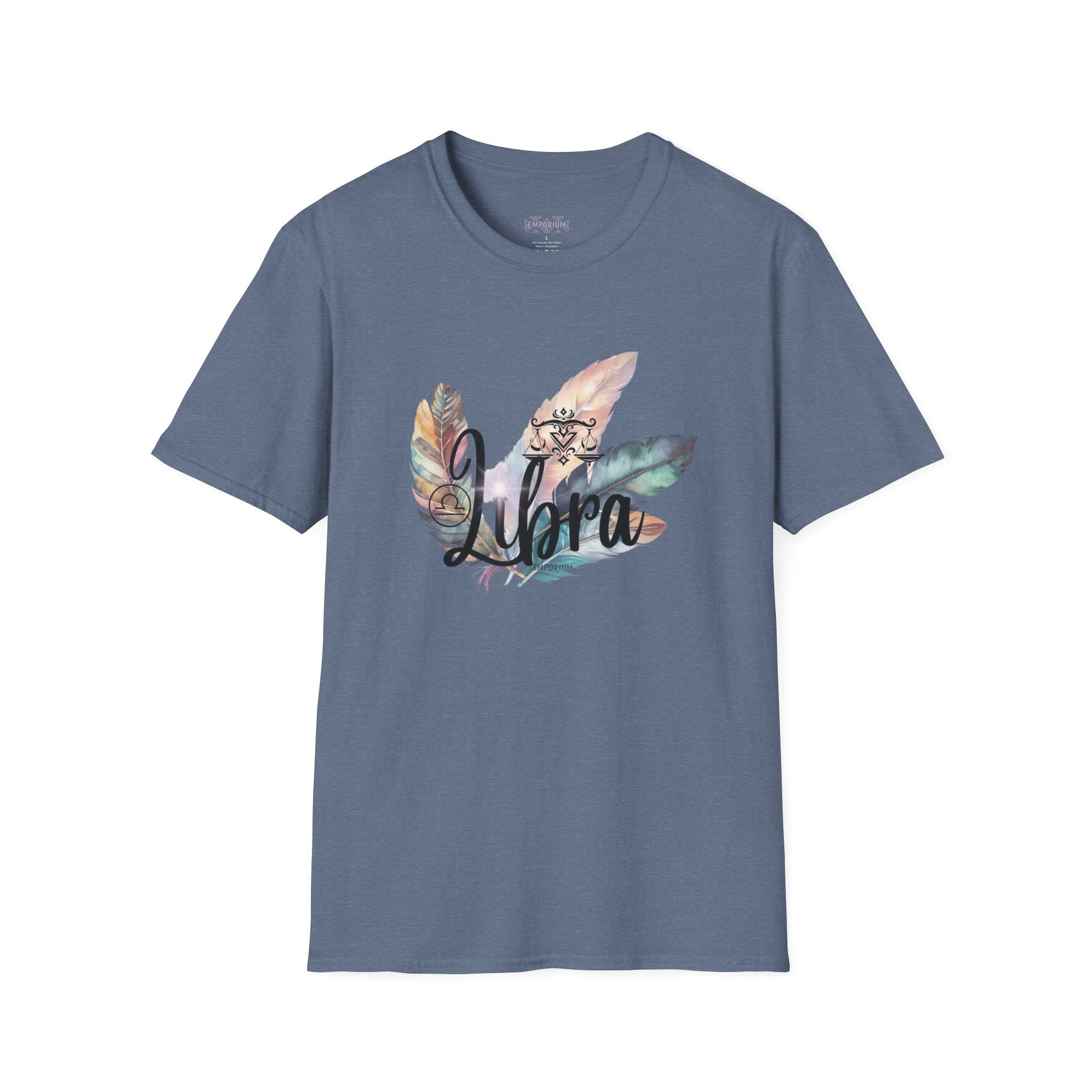 Libra Feather Bouquet Astrology T-Shirt
