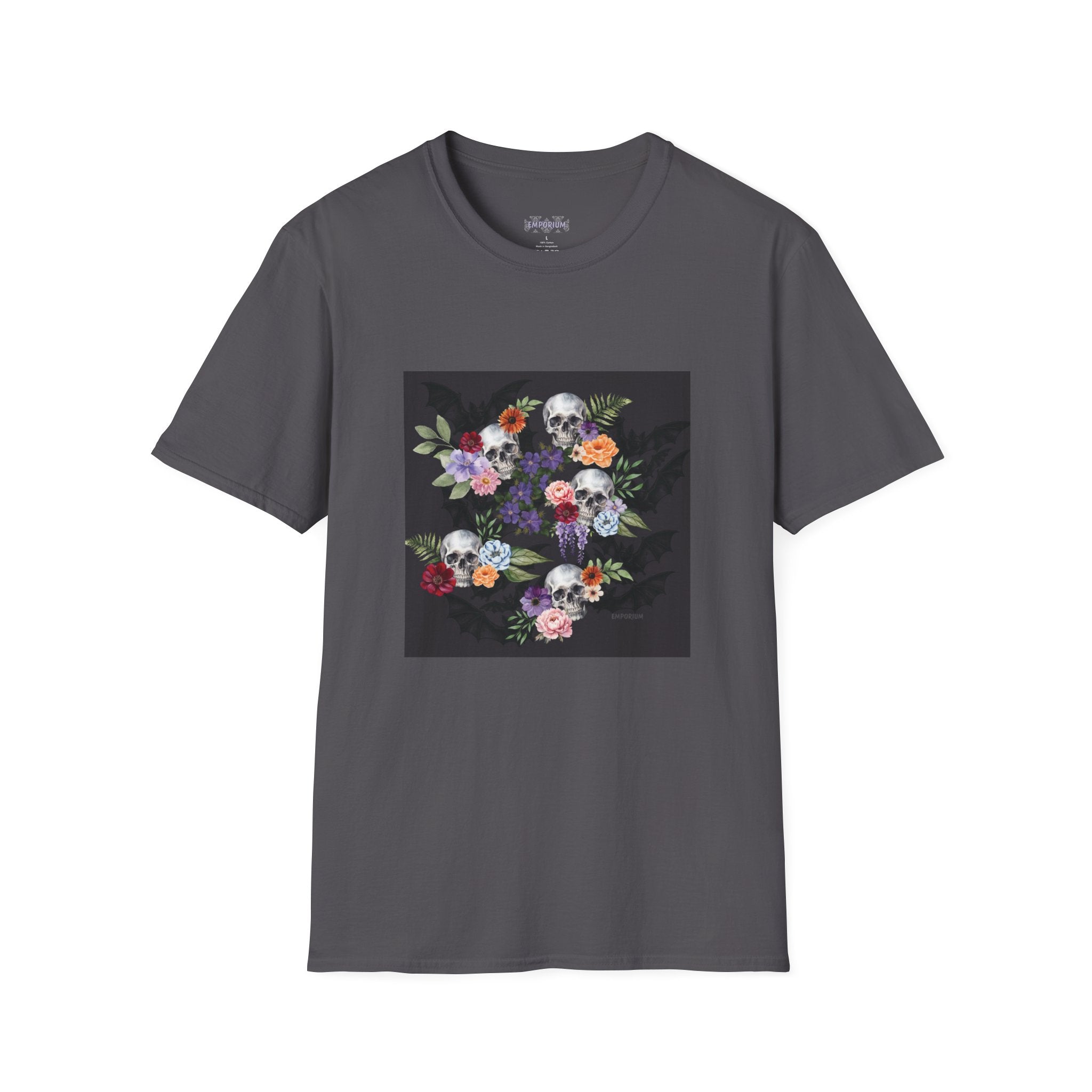 Skull & Bat Floral T-Shirt