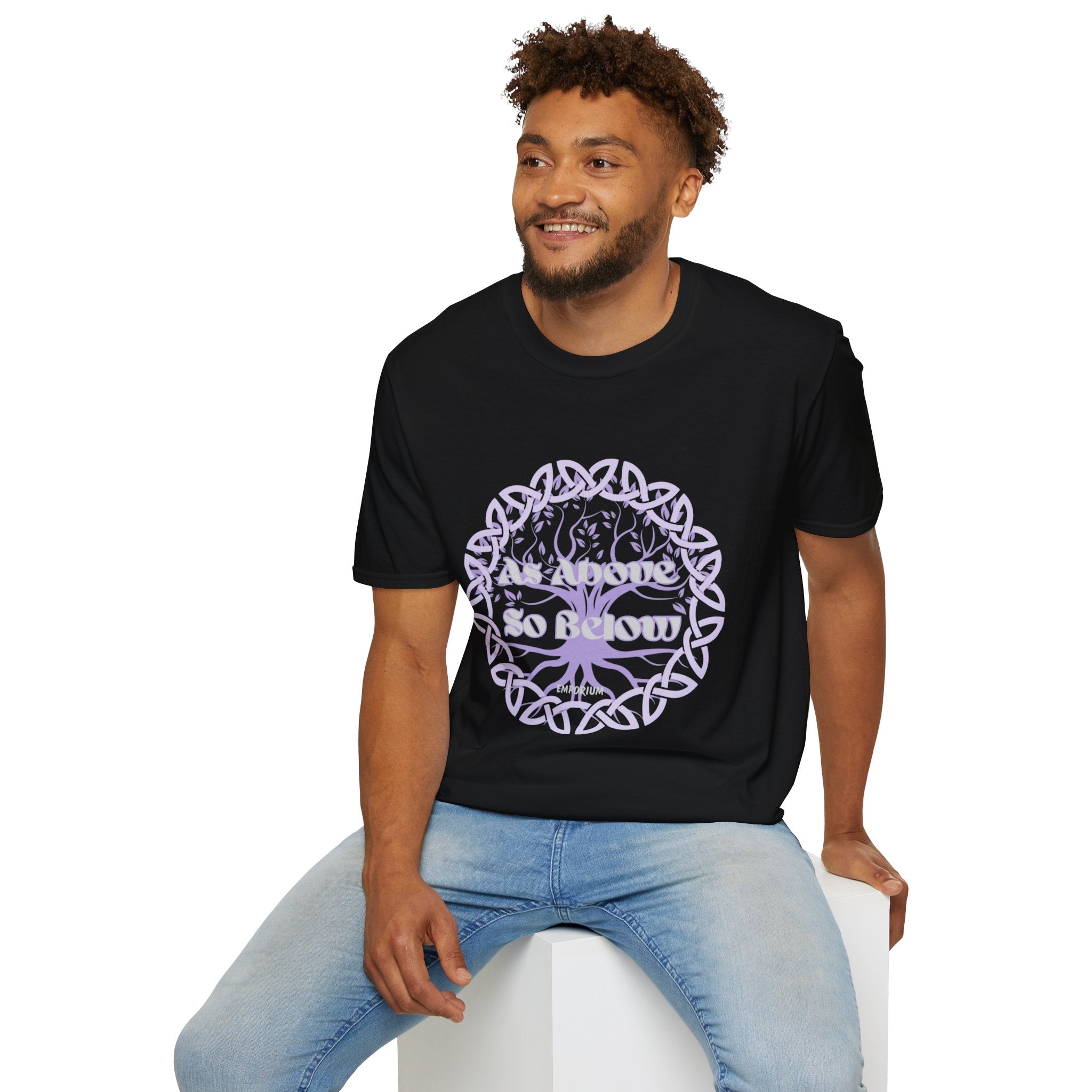 Celtic Tree of Life, As Above So Below T-Shirt Unisex Softstyle