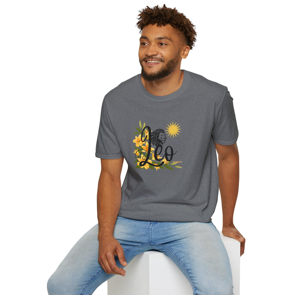 Leo Lion & Lilies Astrology T-Shirt
