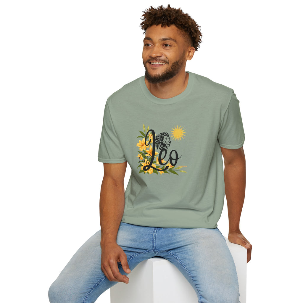Leo Lion & Lilies Astrology T-Shirt