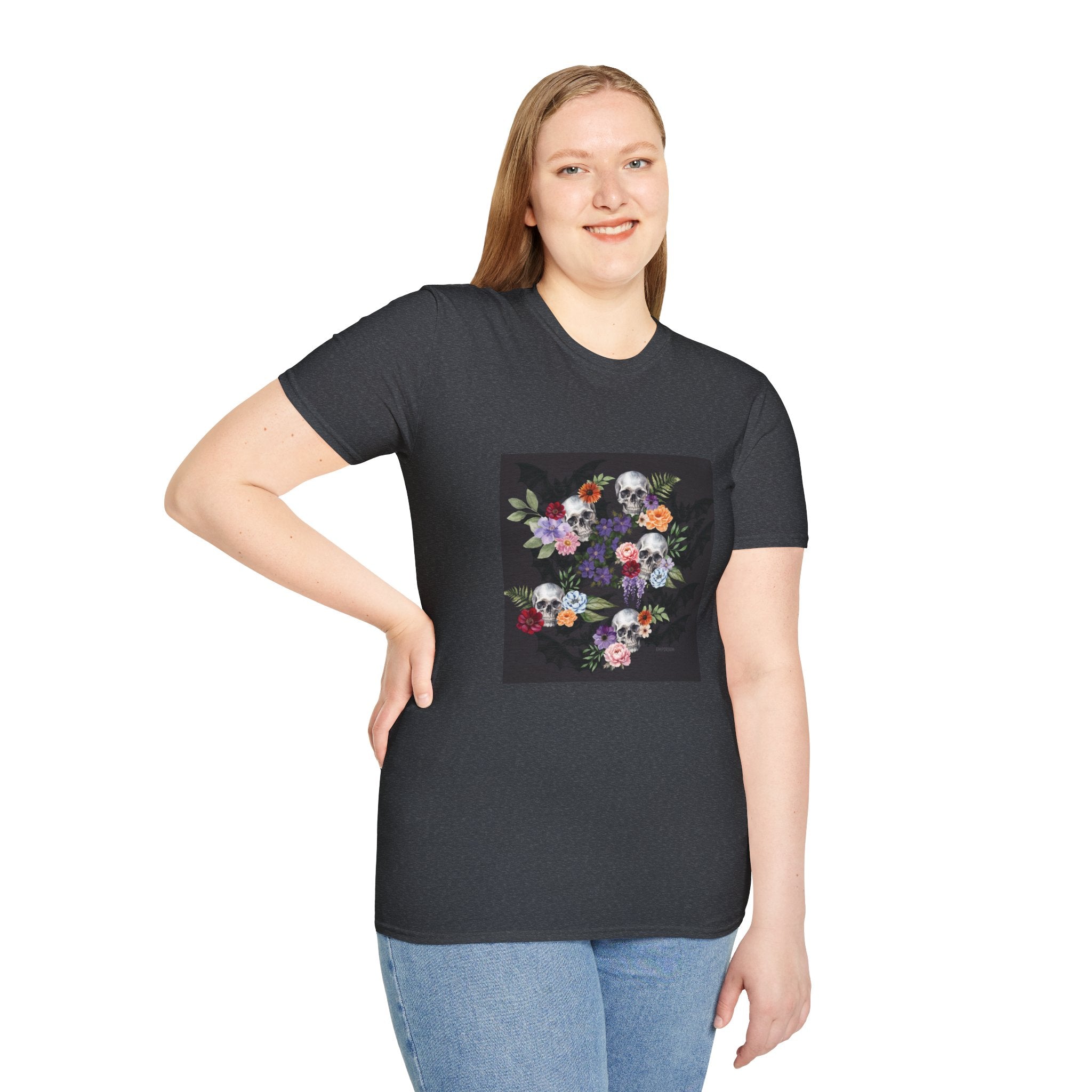 Skull & Bat Floral T-Shirt
