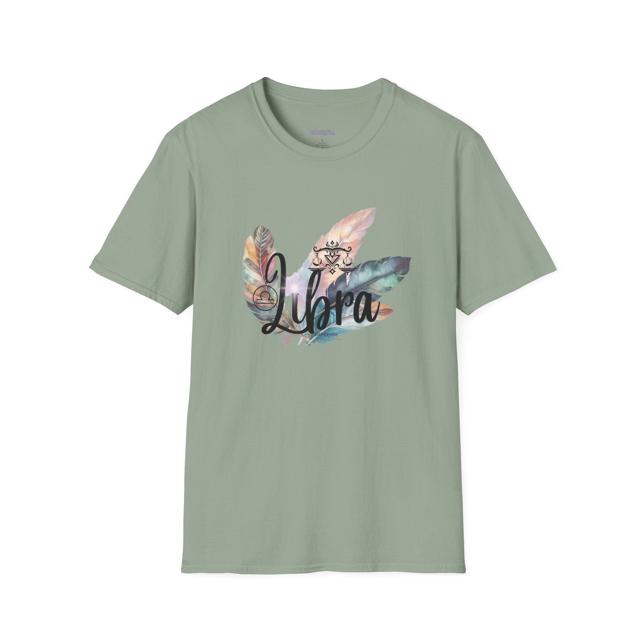 Libra Feather Bouquet Astrology T-Shirt