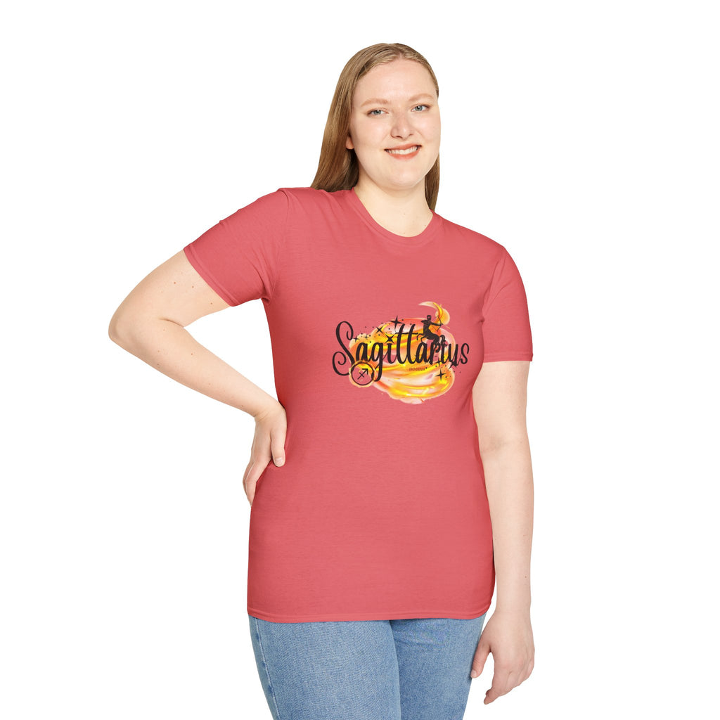 Sagittarius Fire Swirl Astrology T-Shirt