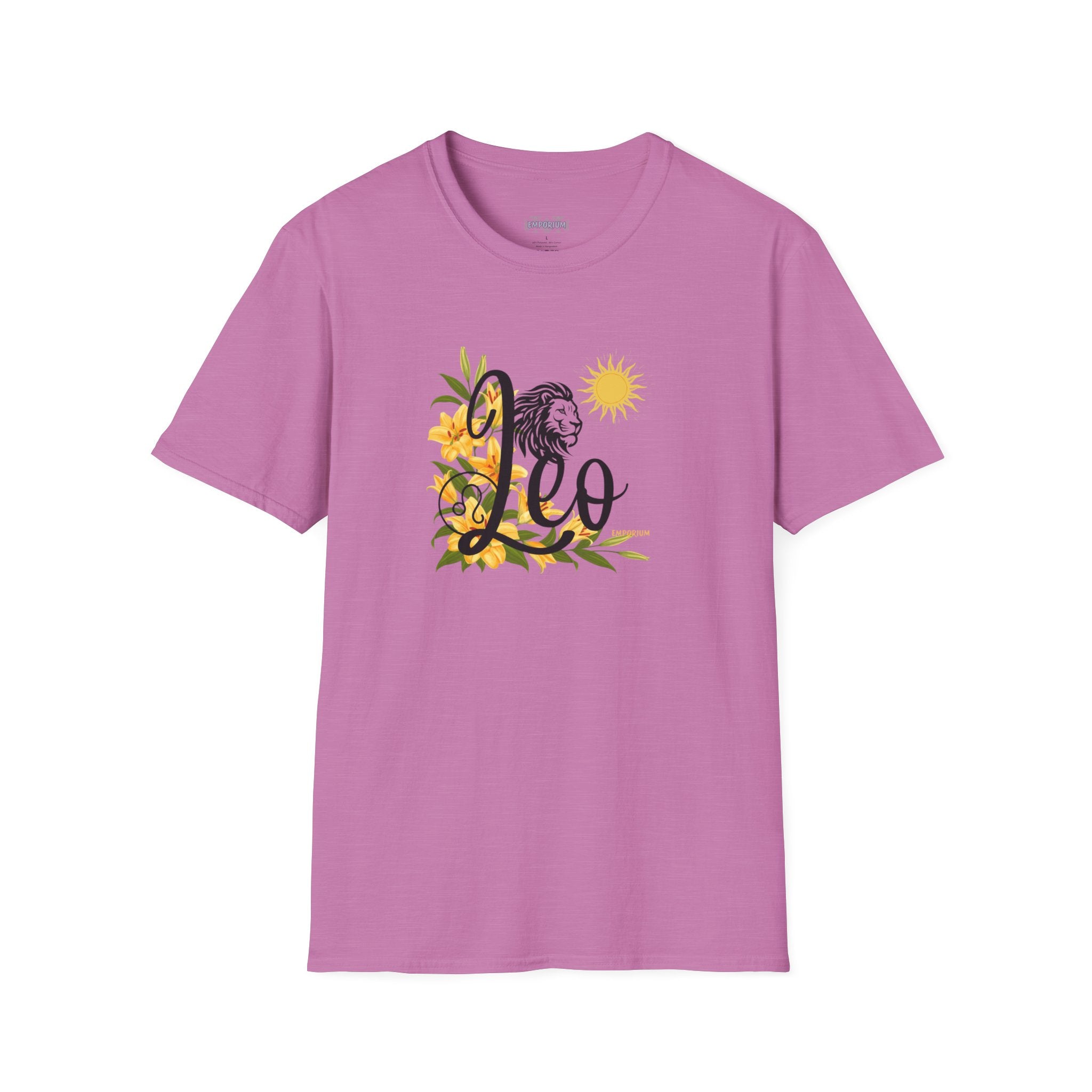 Leo Lion & Lilies Astrology T-Shirt