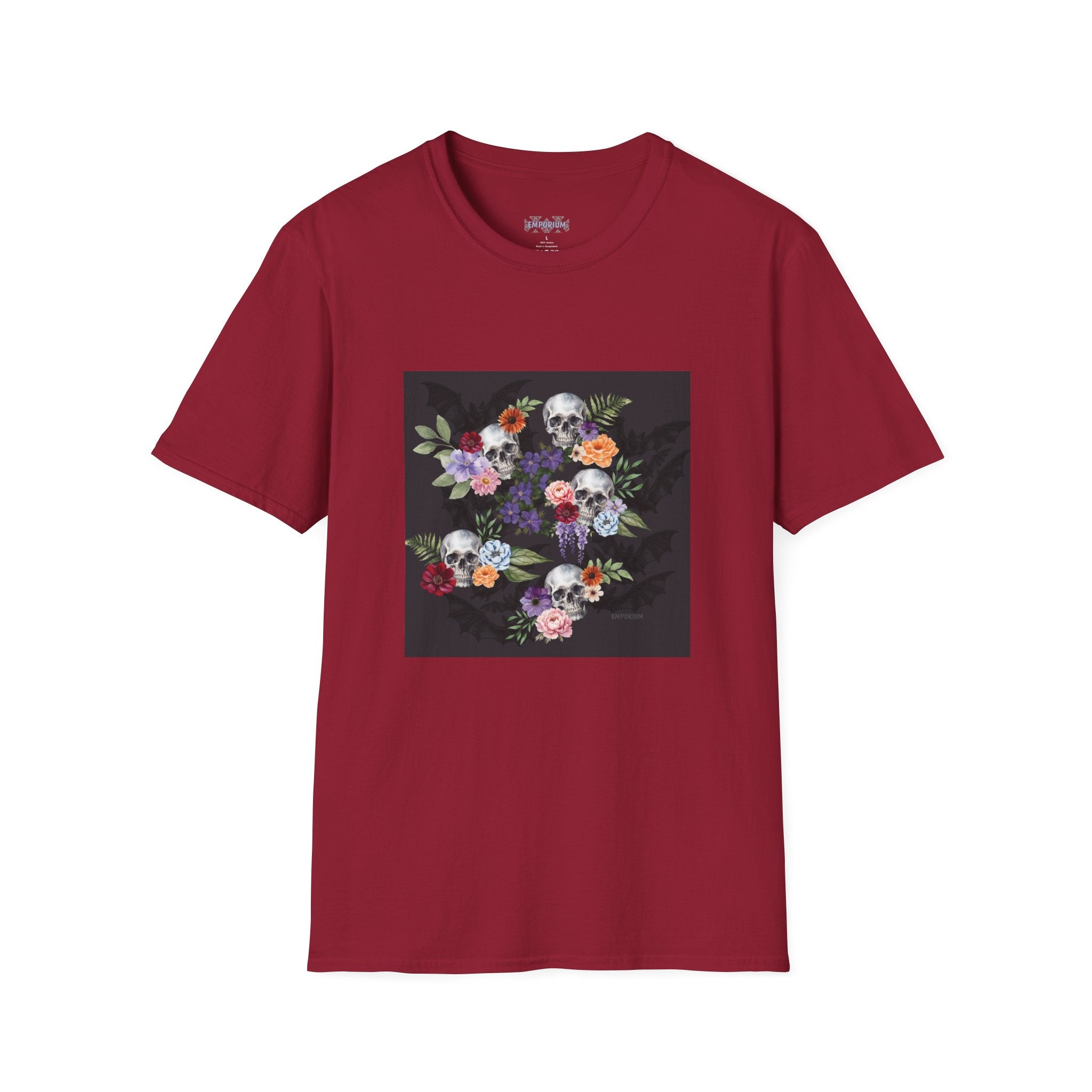 Skull & Bat Floral T-Shirt