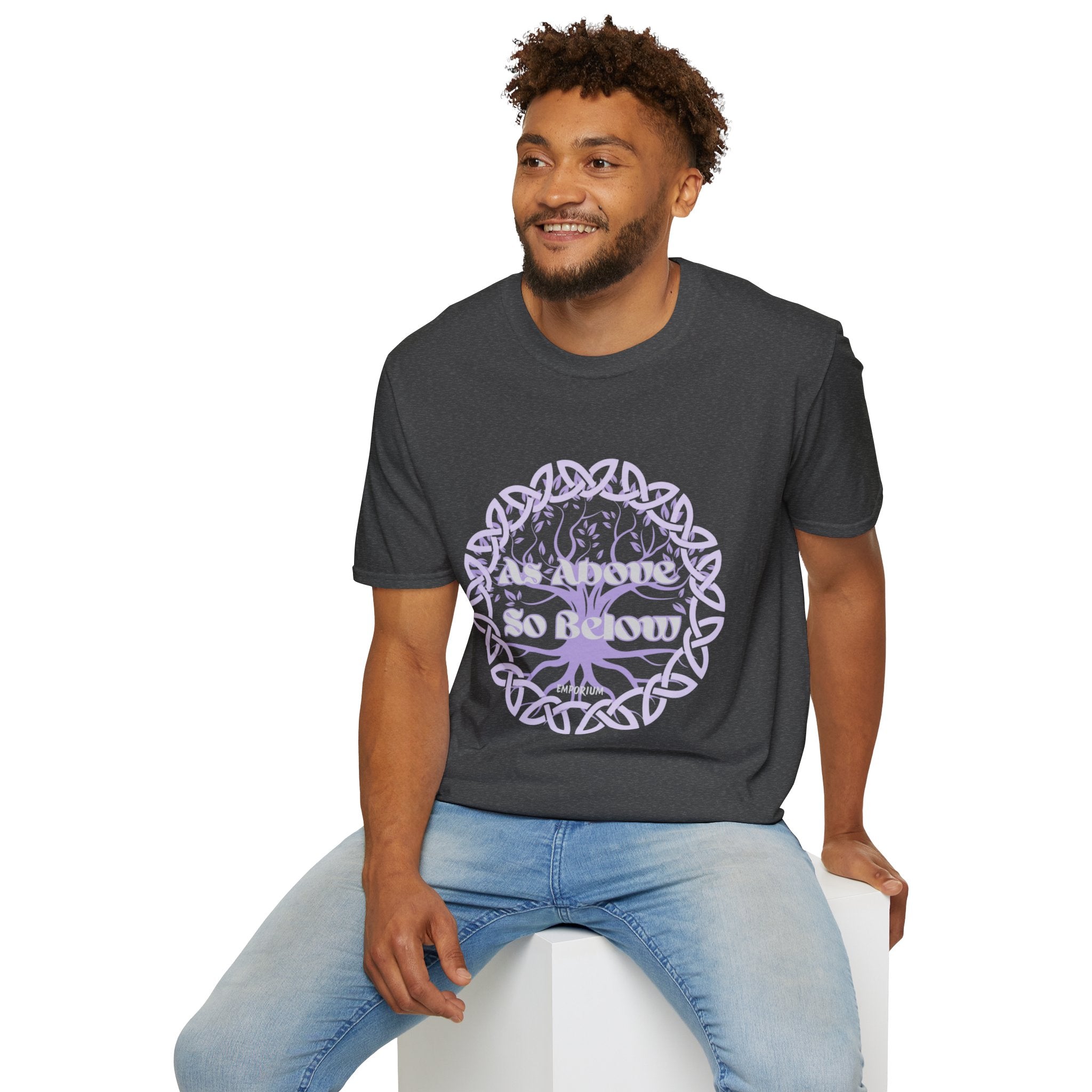 Celtic Tree of Life, As Above So Below T-Shirt Unisex Softstyle