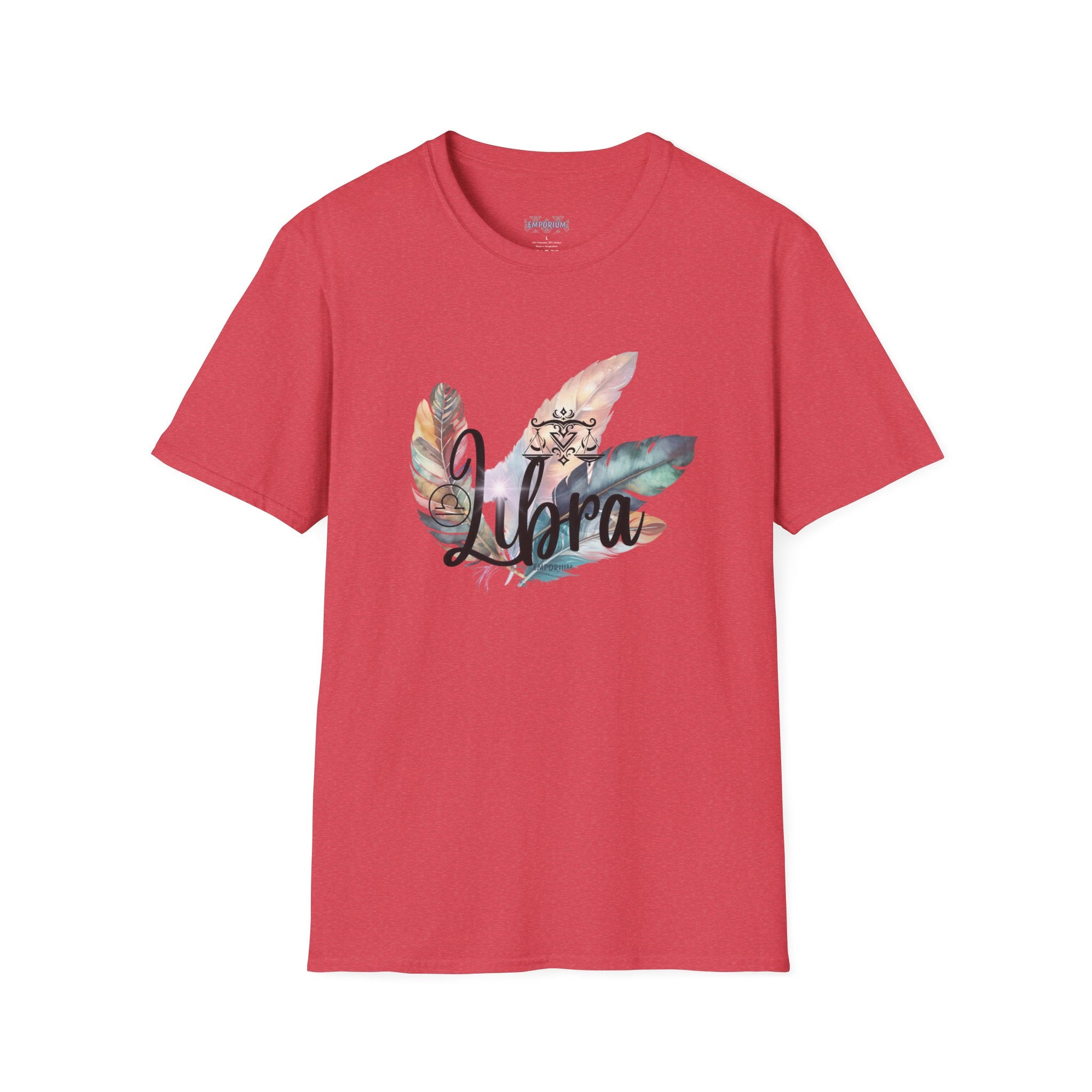 Libra Feather Bouquet Astrology T-Shirt