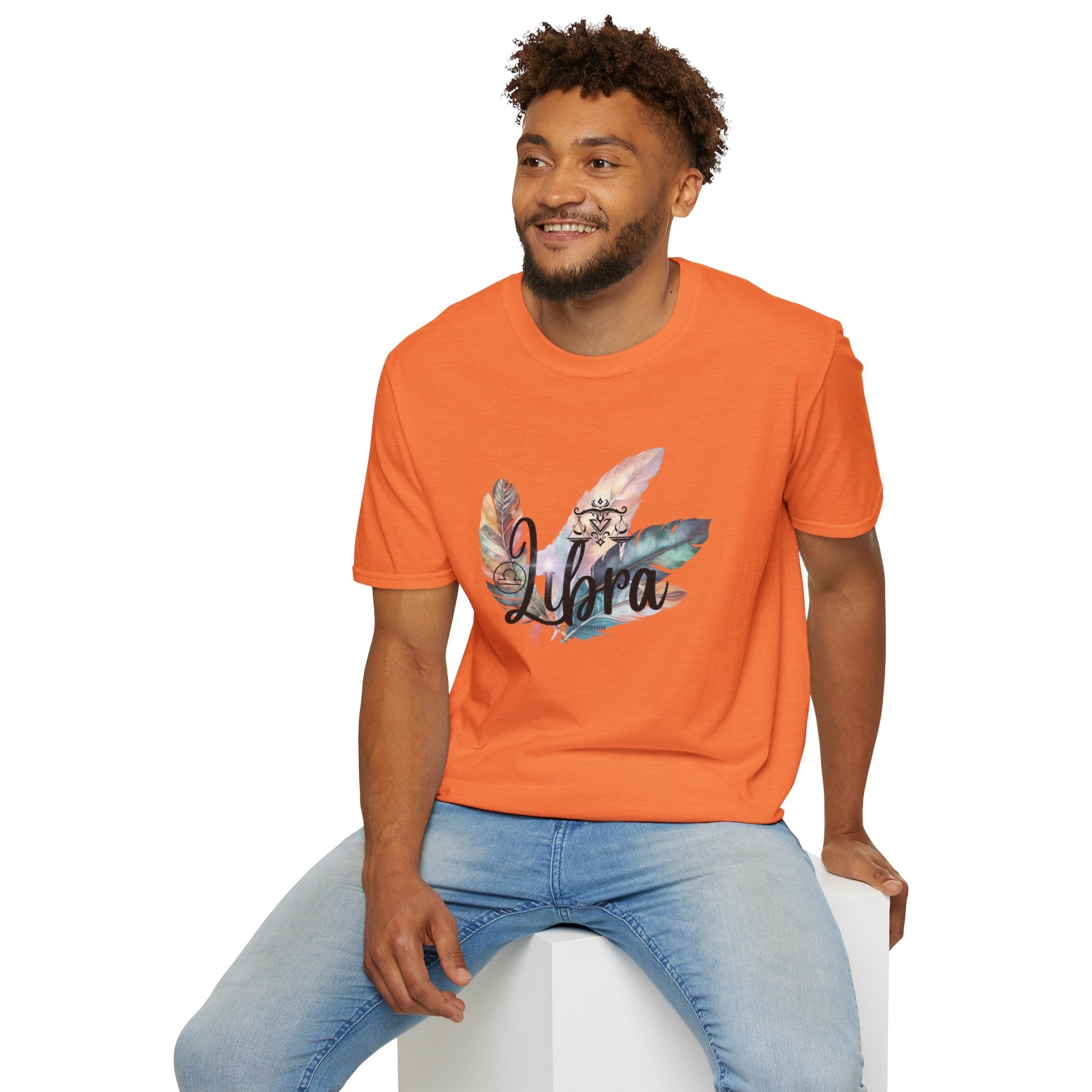 Libra Feather Bouquet Astrology T-Shirt