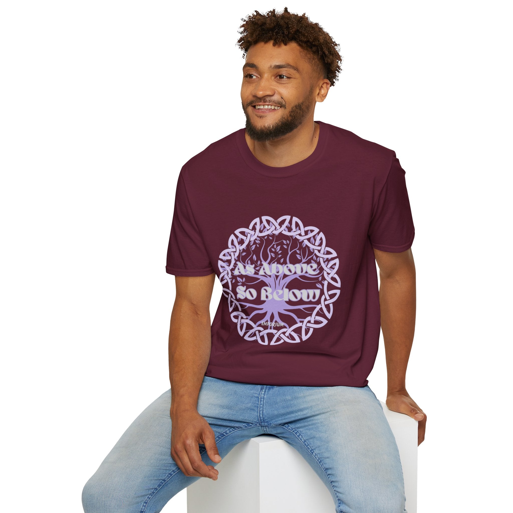 Celtic Tree of Life, As Above So Below T-Shirt Unisex Softstyle