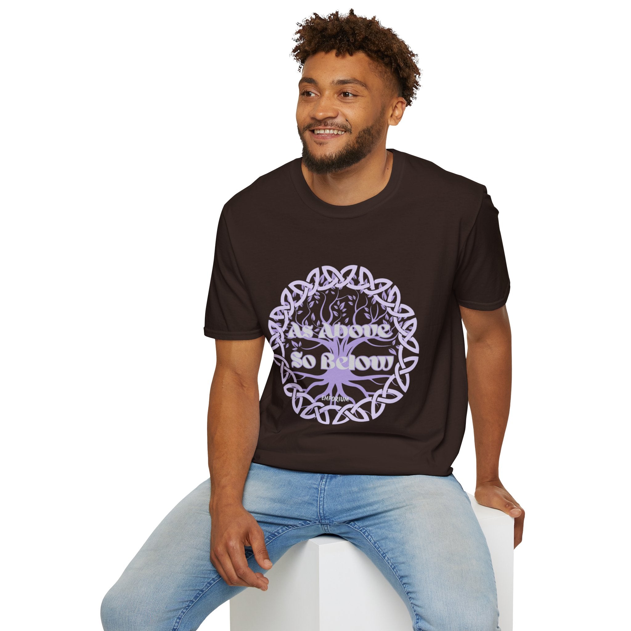 Celtic Tree of Life, As Above So Below T-Shirt Unisex Softstyle