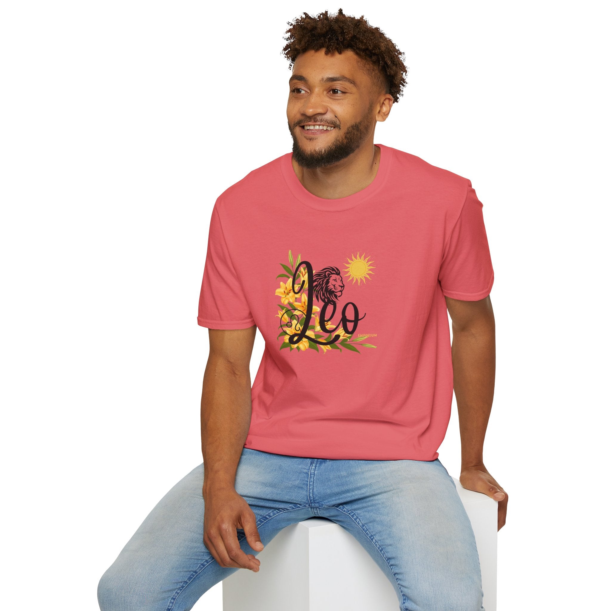 Leo Lion & Lilies Astrology T-Shirt