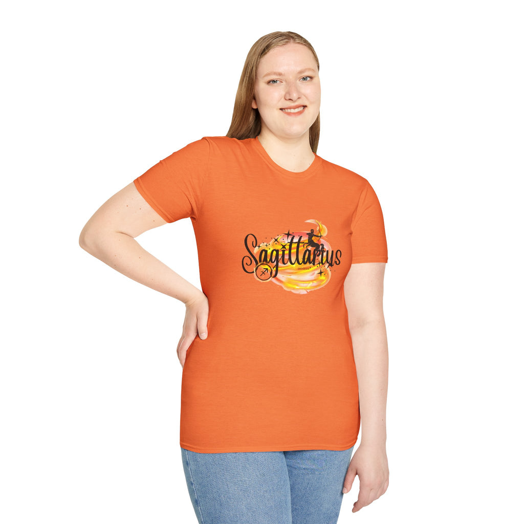 Sagittarius Fire Swirl Astrology T-Shirt