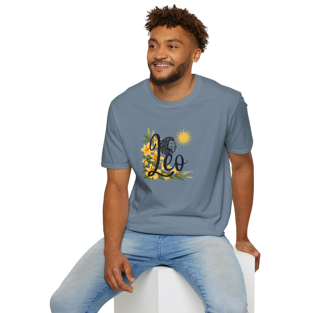 Leo Lion & Lilies Astrology T-Shirt