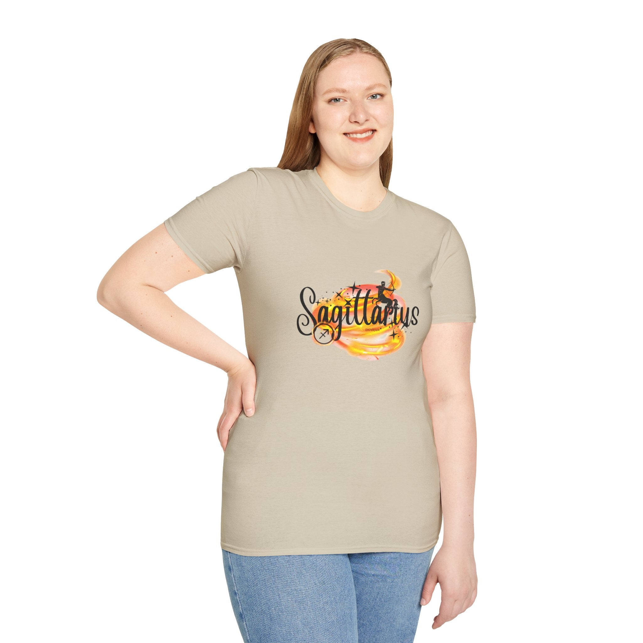Sagittarius Fire Swirl Astrology T-Shirt