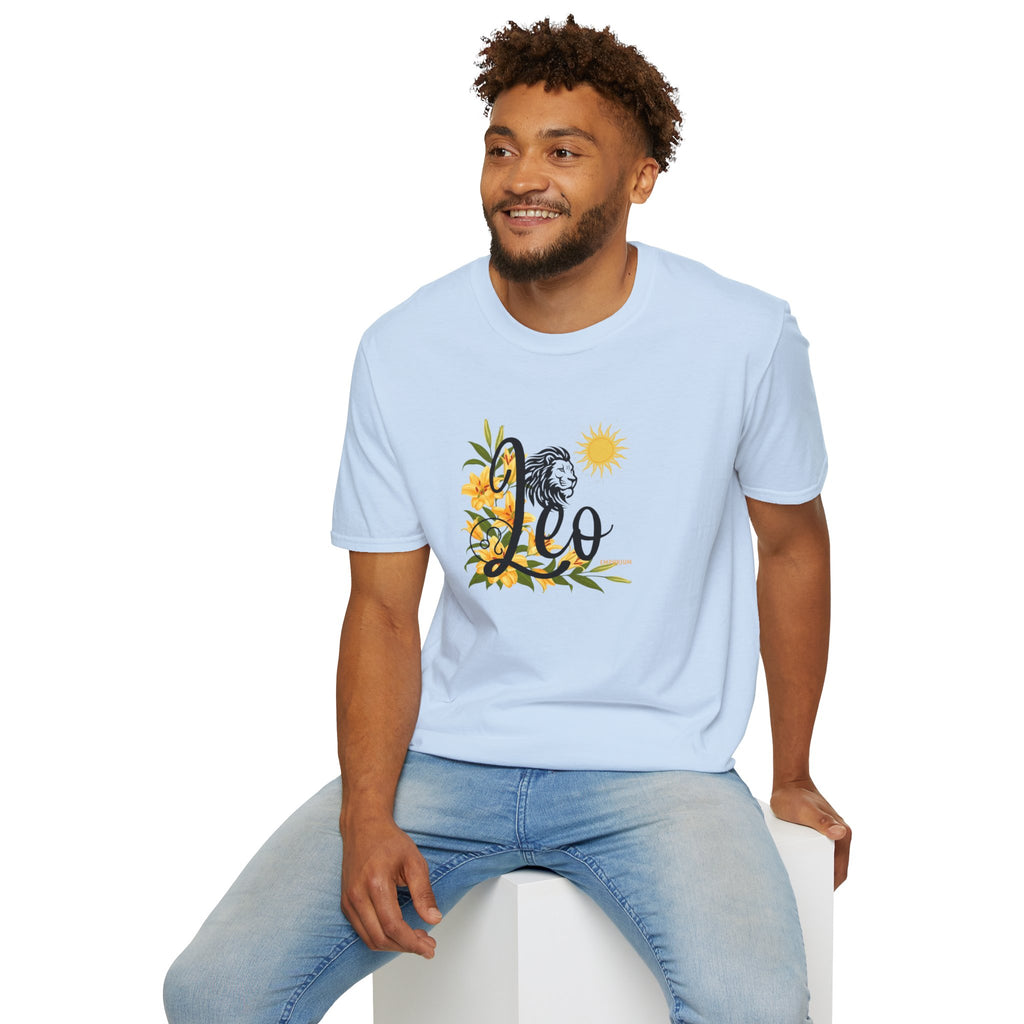 Leo Lion & Lilies Astrology T-Shirt