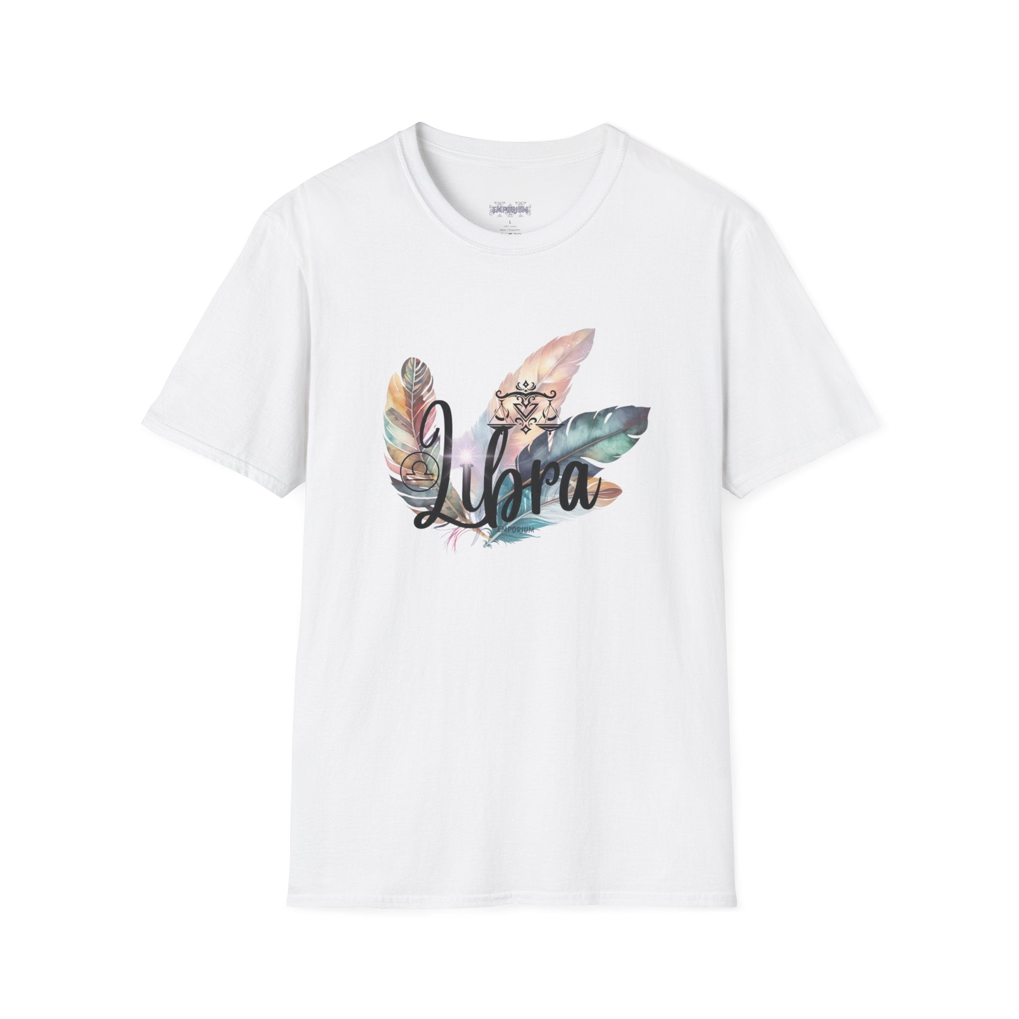Libra Feather Bouquet Astrology T-Shirt