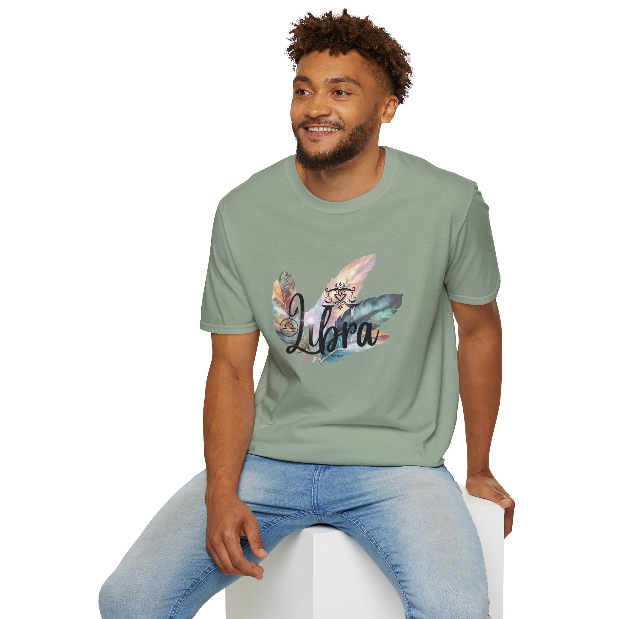 Libra Feather Bouquet Astrology T-Shirt