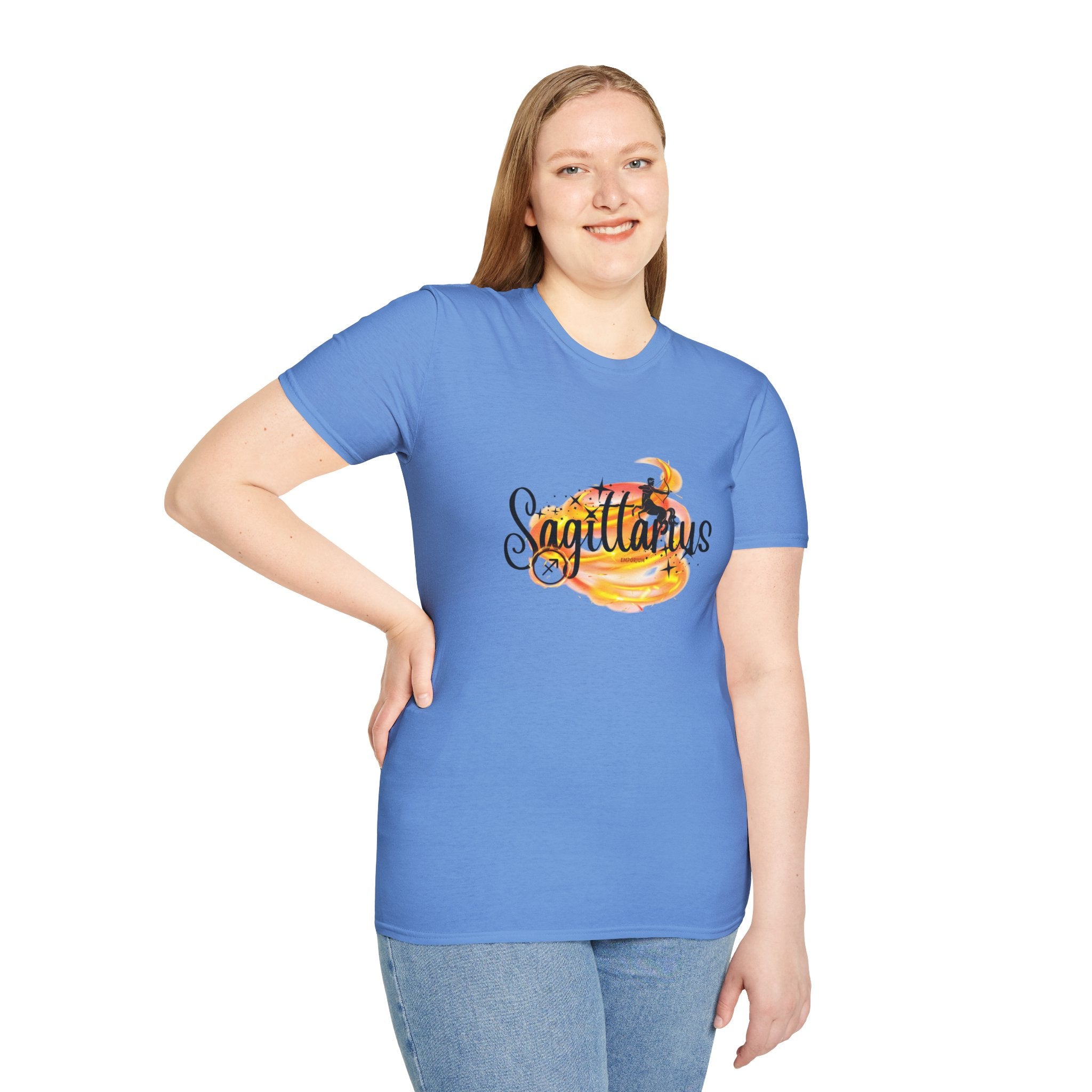 Sagittarius Fire Swirl Astrology T-Shirt
