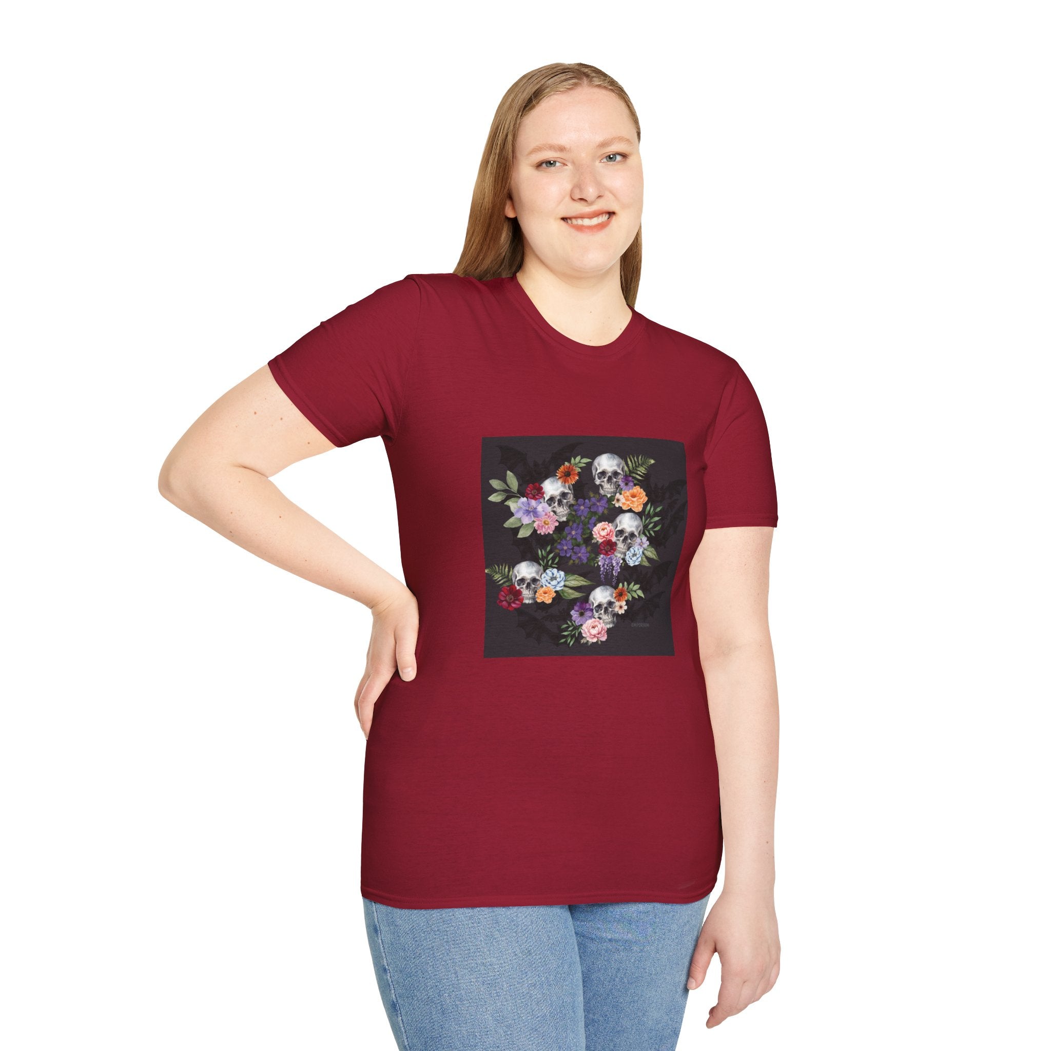 Skull & Bat Floral T-Shirt