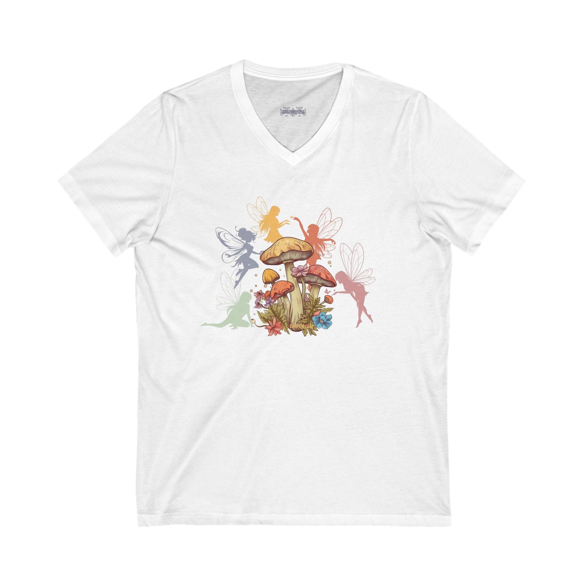Mushroom Fae V-Neck Tee