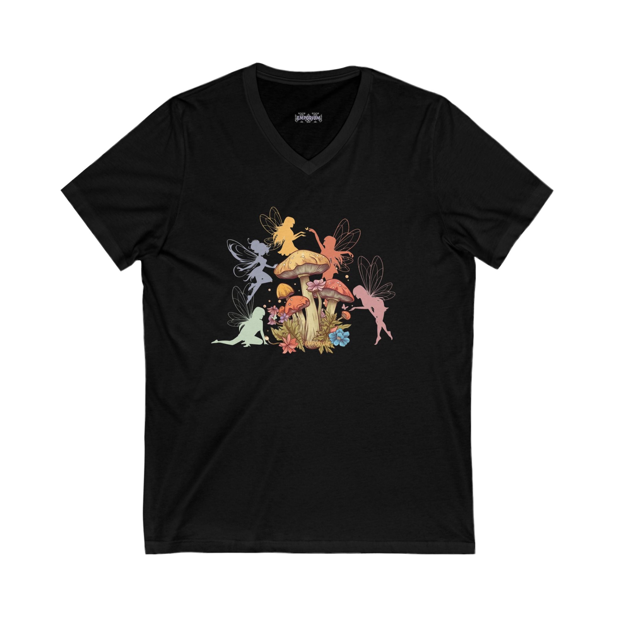 Mushroom Fae V-Neck Tee