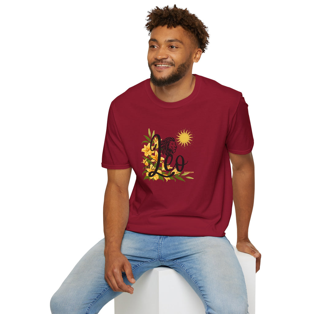 Leo Lion & Lilies Astrology T-Shirt