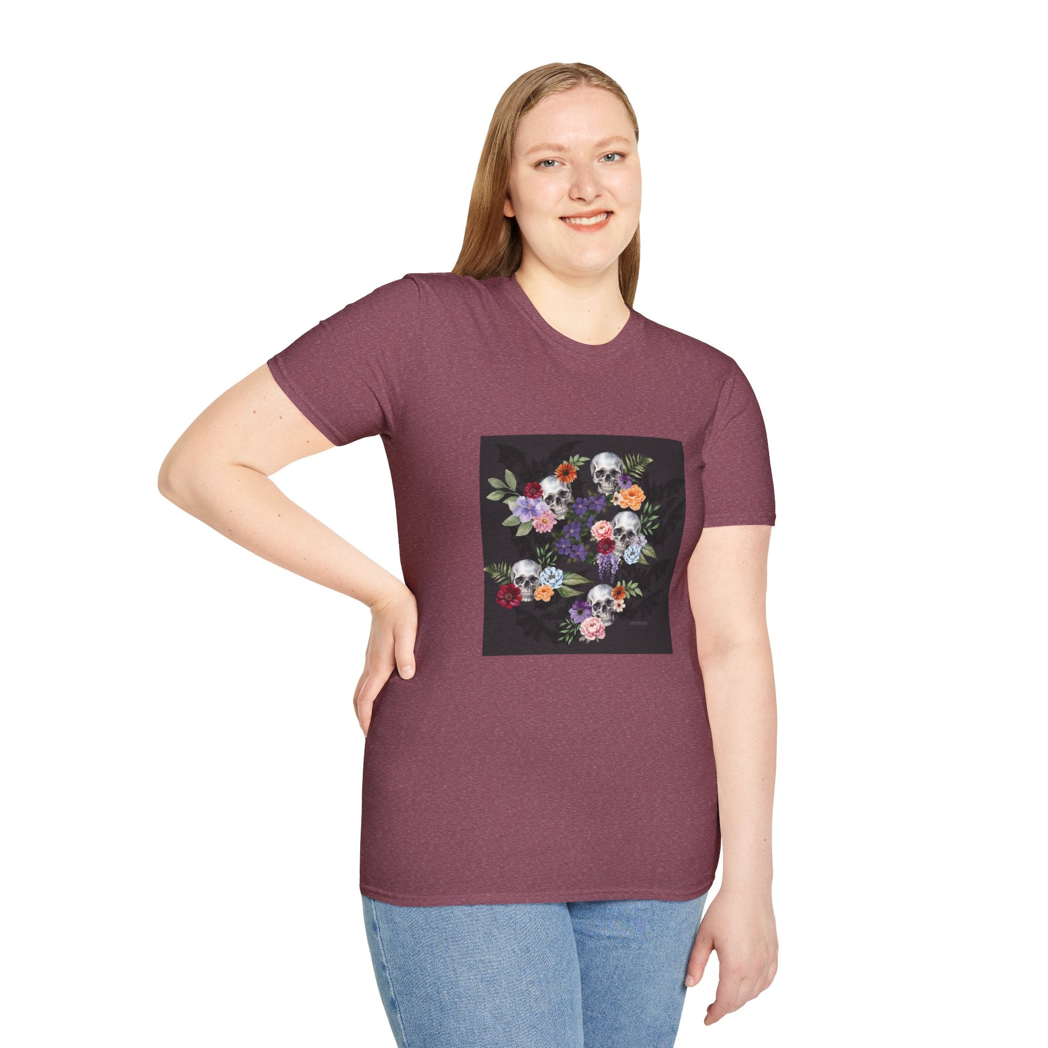 Skull & Bat Floral T-Shirt