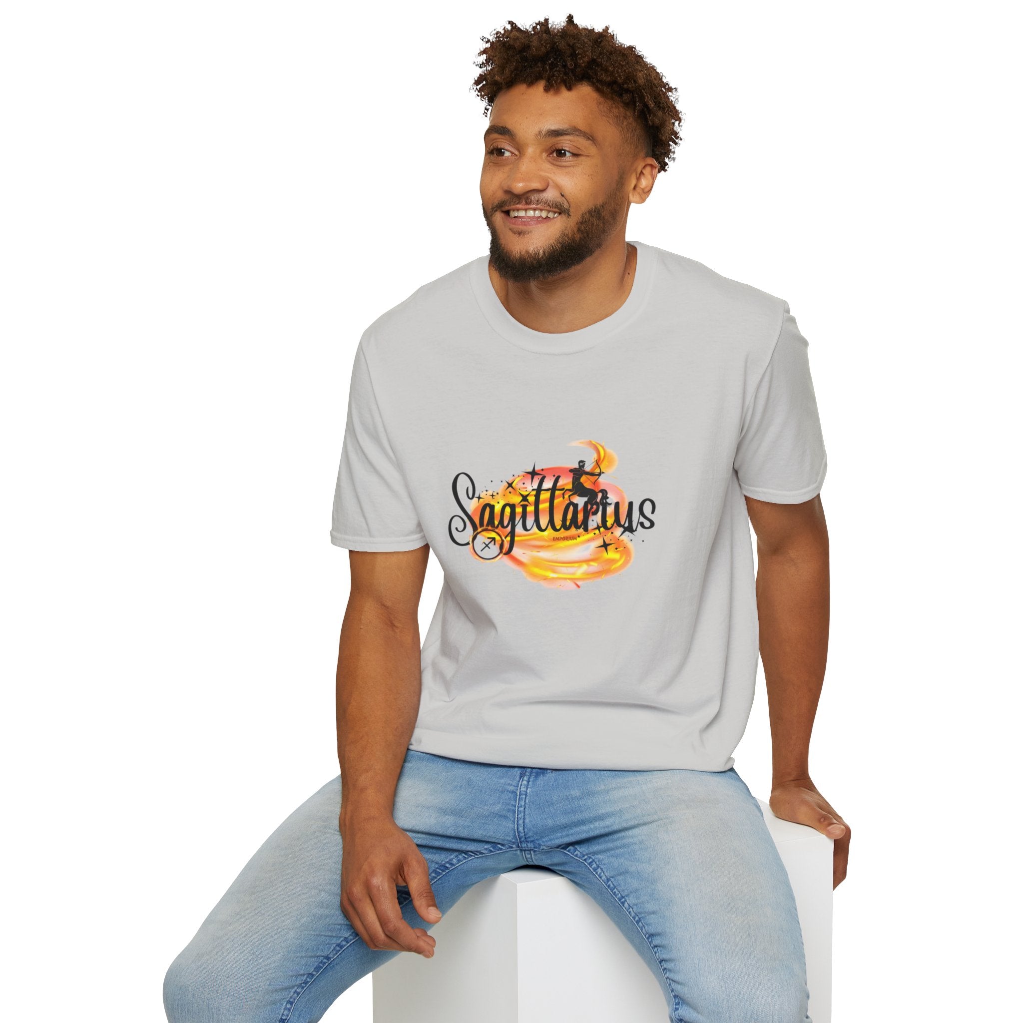 Sagittarius Fire Swirl Astrology T-Shirt