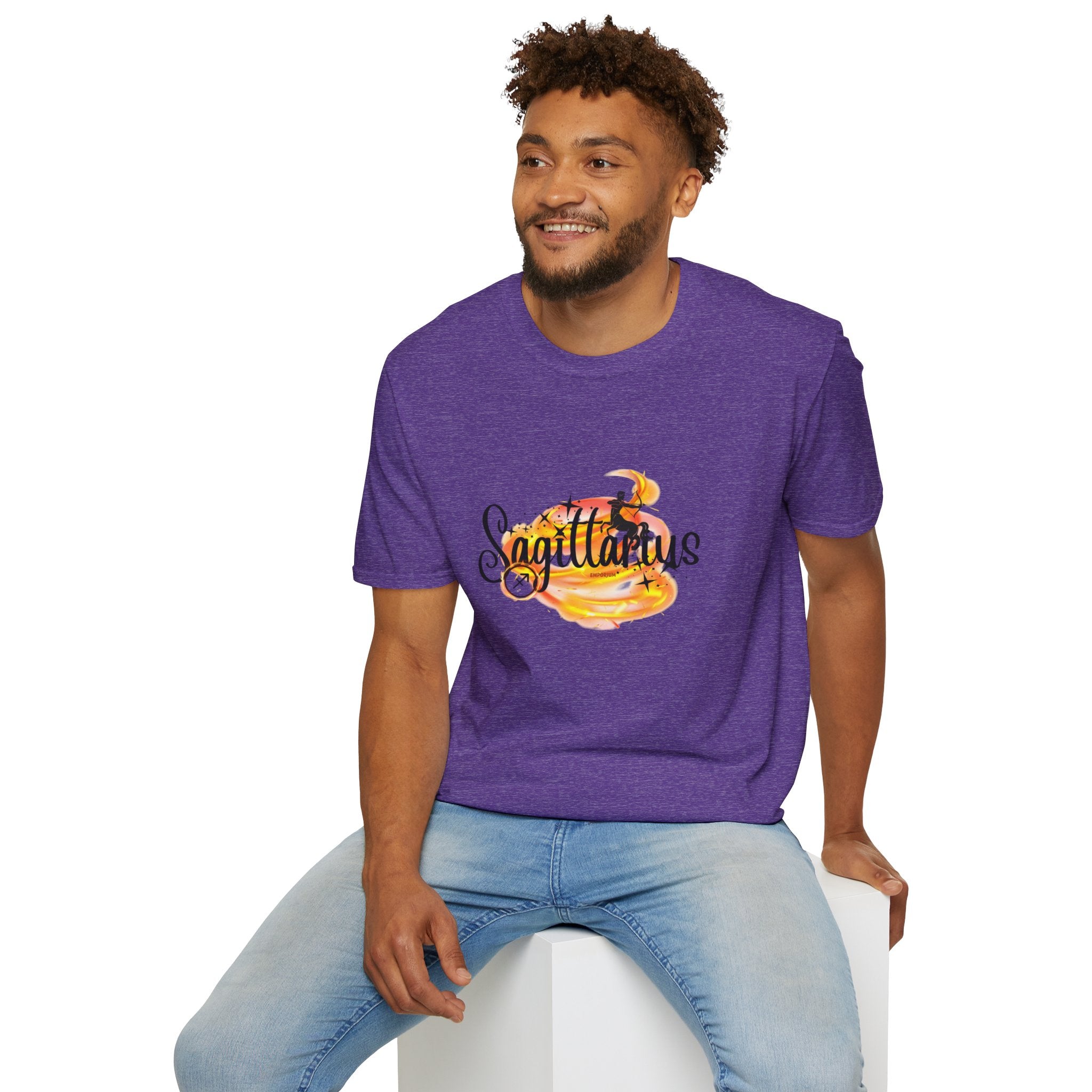 Sagittarius Fire Swirl Astrology T-Shirt