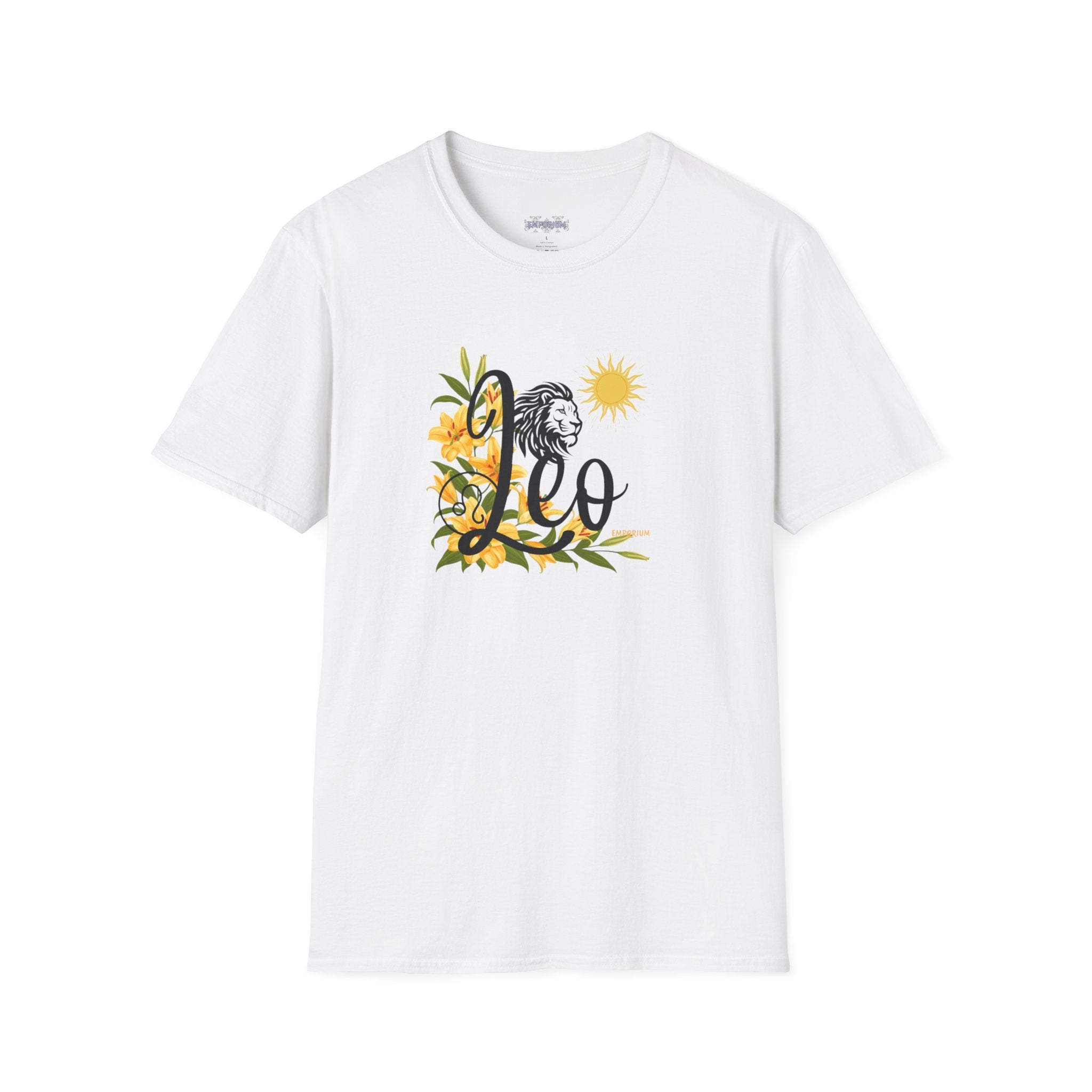 Leo Lion & Lilies Astrology T-Shirt