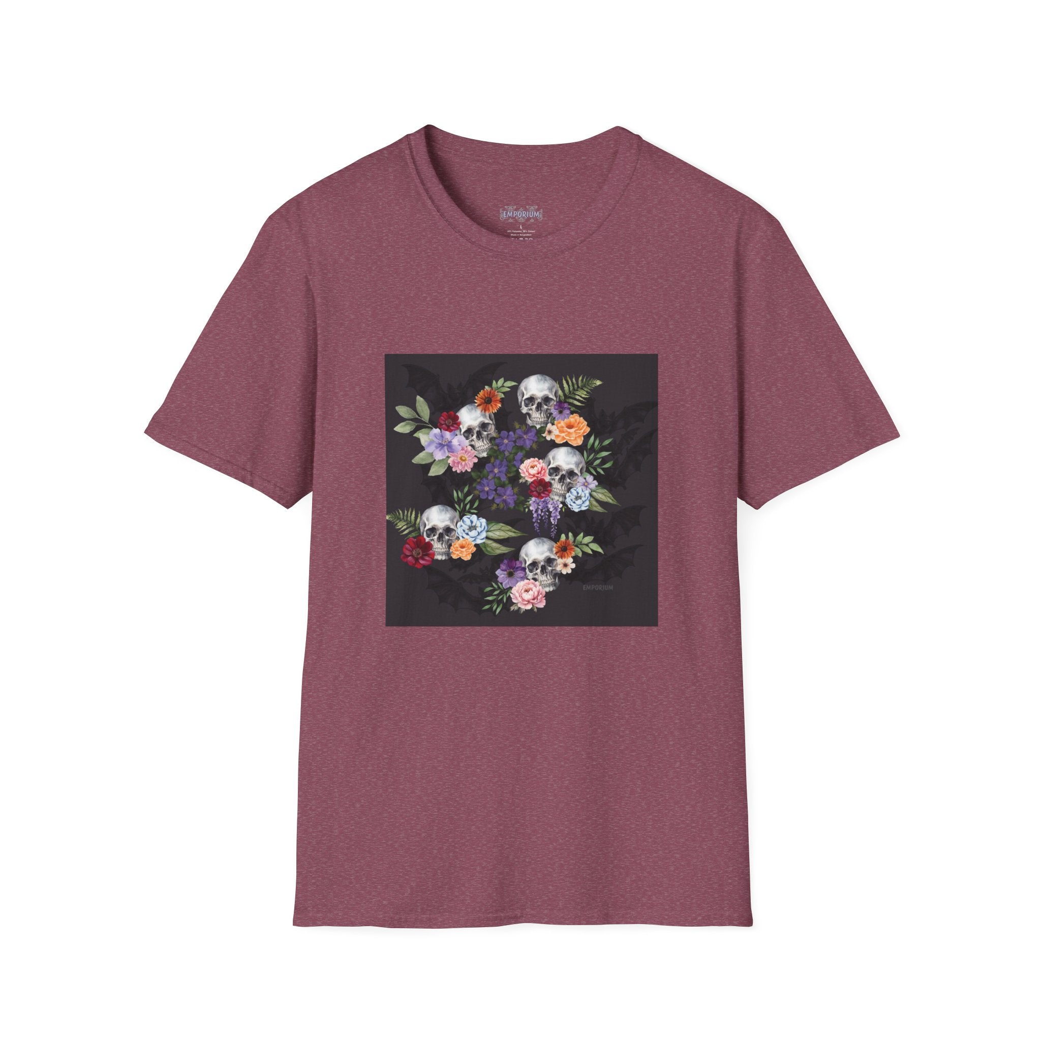 Skull & Bat Floral T-Shirt