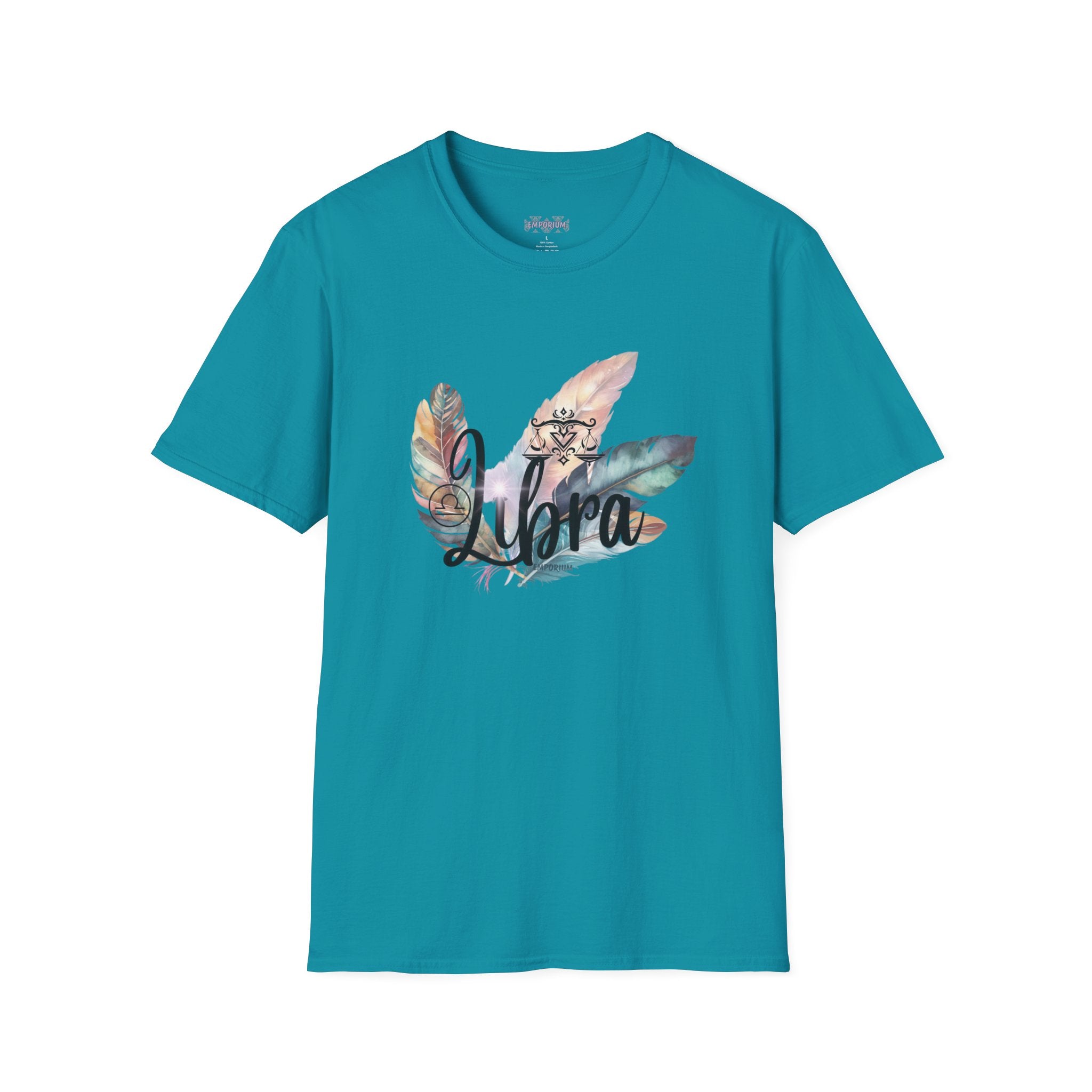 Libra Feather Bouquet Astrology T-Shirt