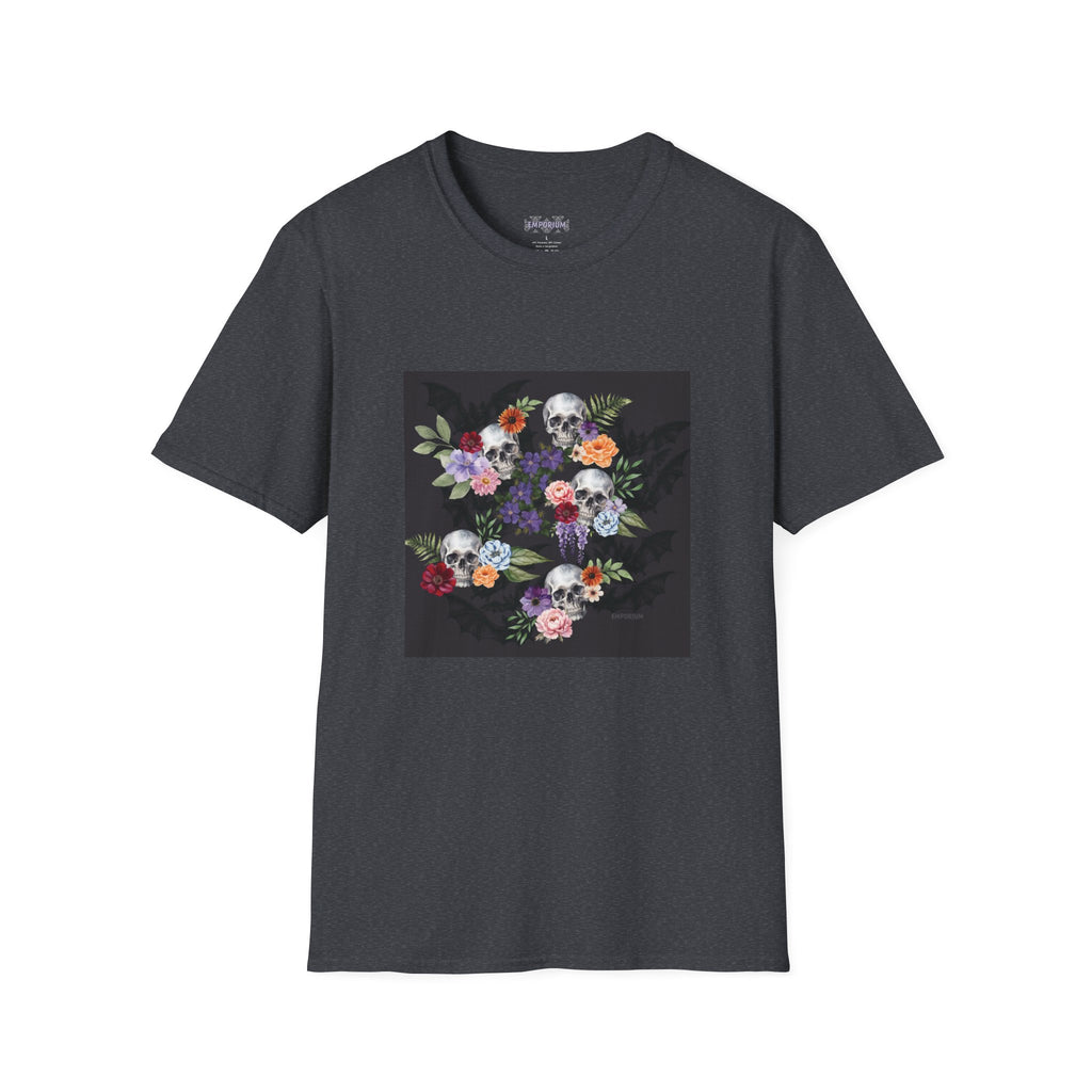 Skull & Bat Floral T-Shirt