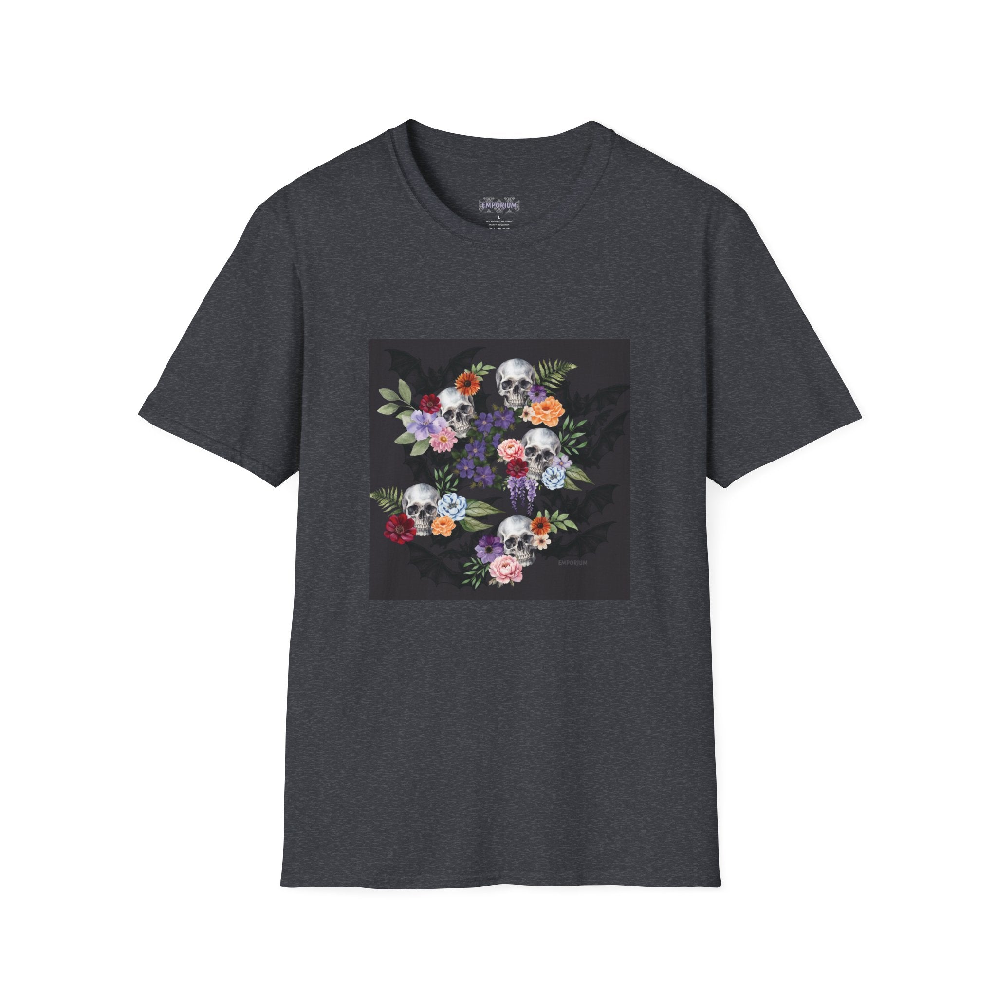 Skull & Bat Floral T-Shirt