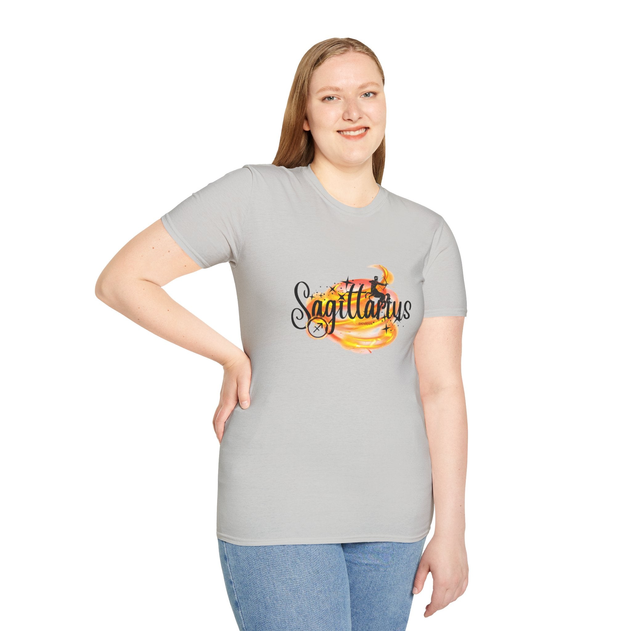 Sagittarius Fire Swirl Astrology T-Shirt